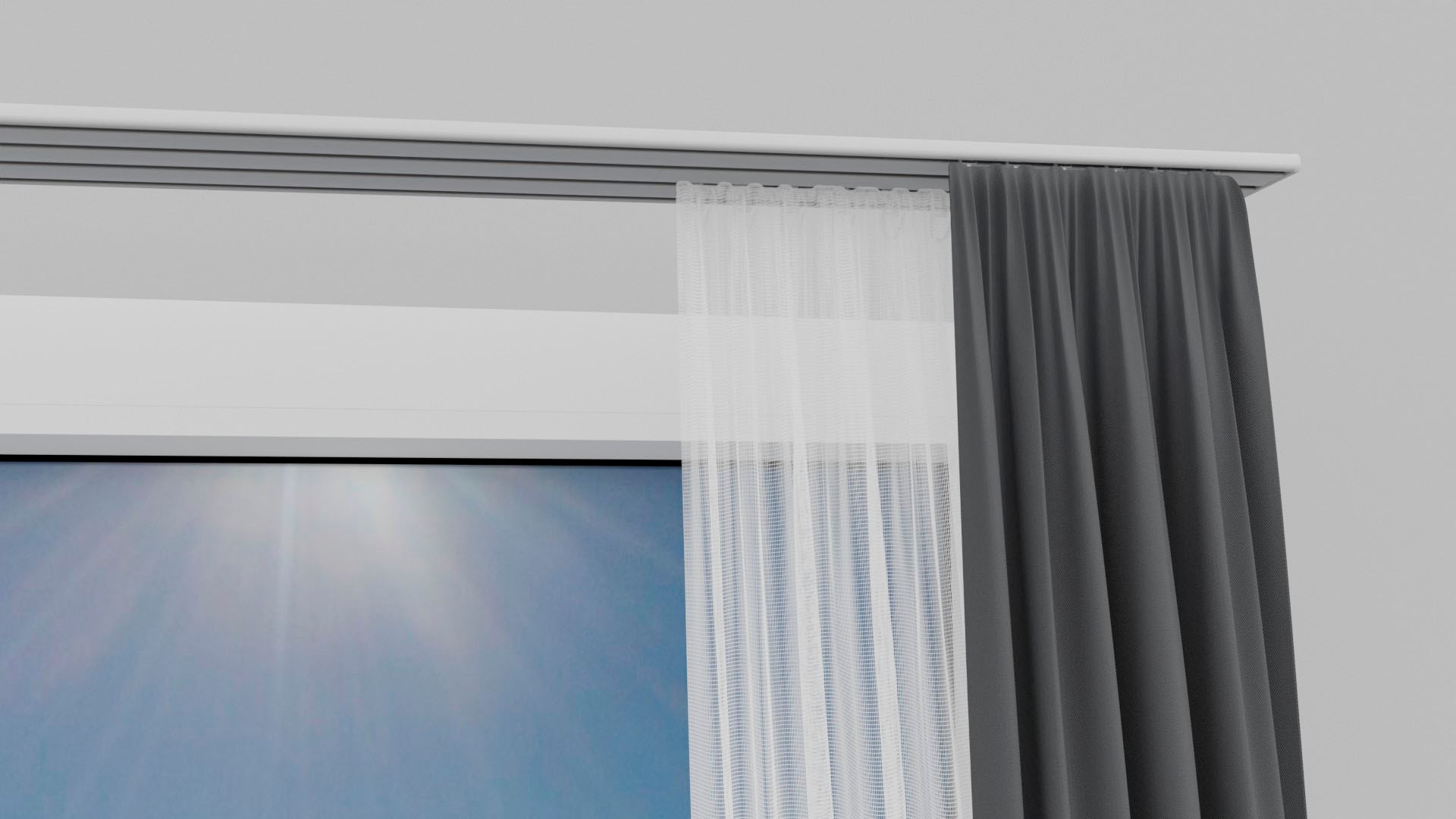 OTTO home Gardinenschiene "Tanbul" 4 läufig-läufig Fixmaß günstig online kaufen