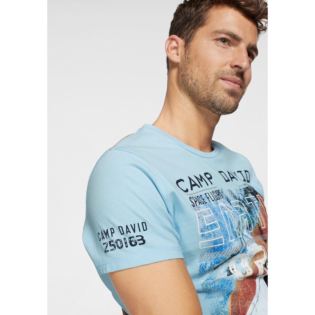 CAMP DAVID T-Shirt, mit Frontprint