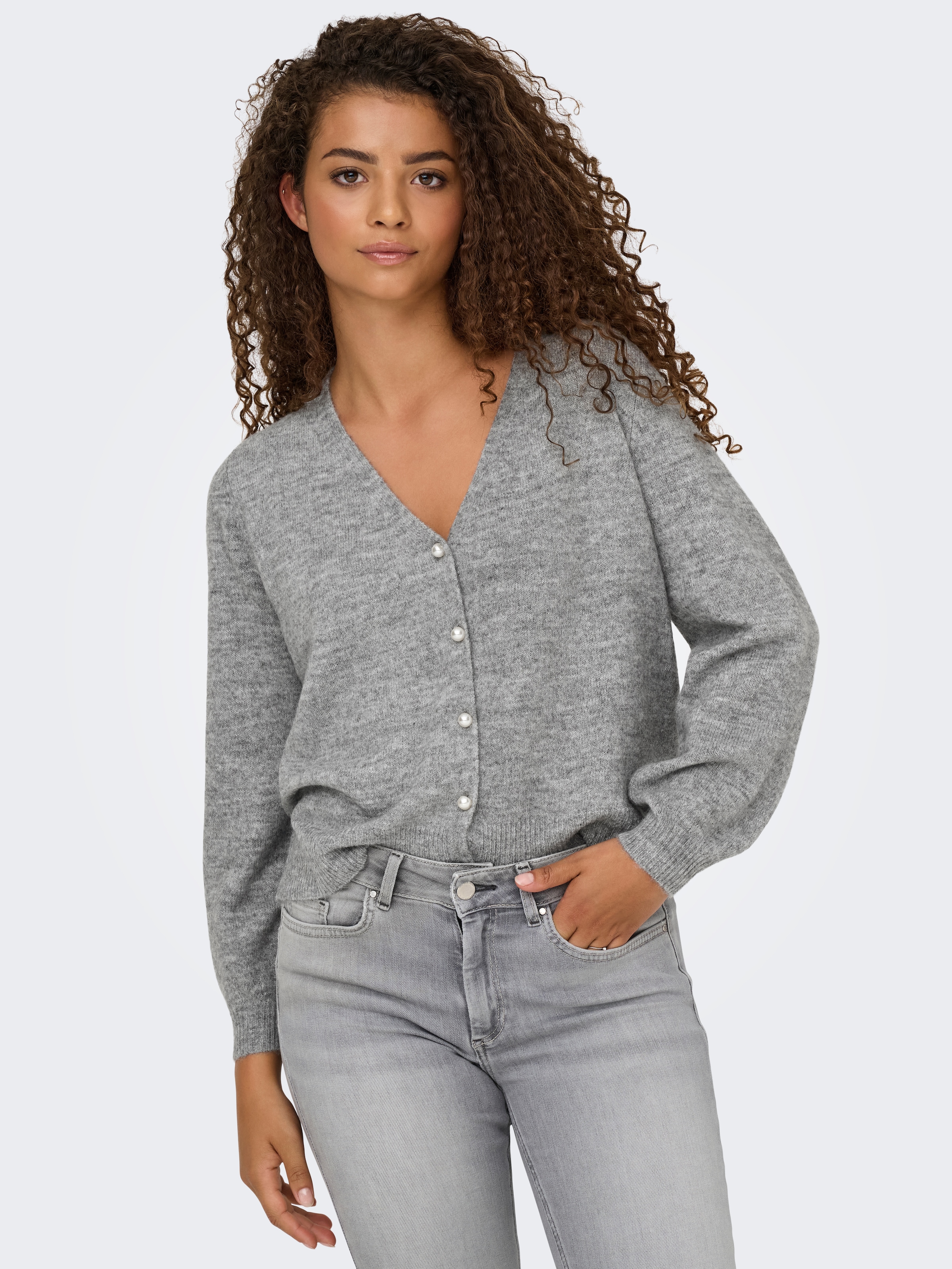 ONLY Strickjacke »ONLADELE LS LACE MIX REVERS CARDI CC KNT«