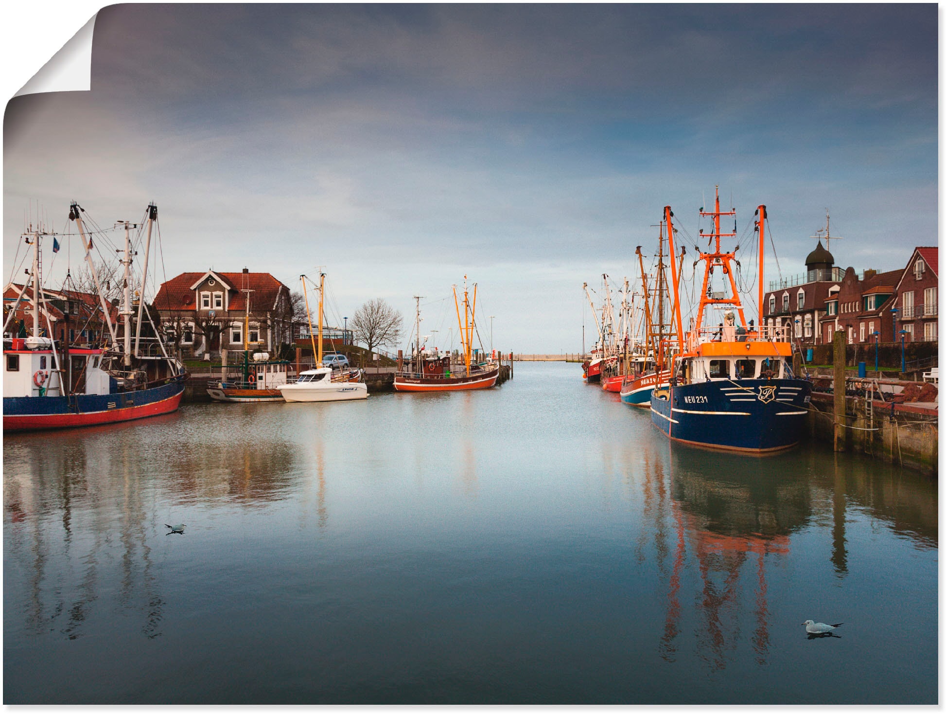 Artland Wandbild »Im Hafen der Schiffe, | Größen Leinwandbild, Poster versch. (1 Wandaufkleber als Boote BAUR Stille...«, oder in kaufen & St.)