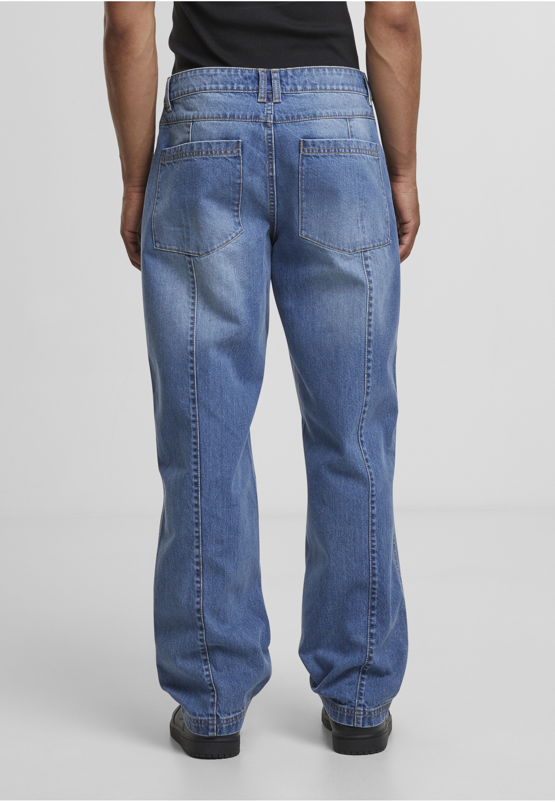 URBAN CLASSICS Bequeme Jeans »Urban Classics Wide Leg Denim With Dividing Seams«