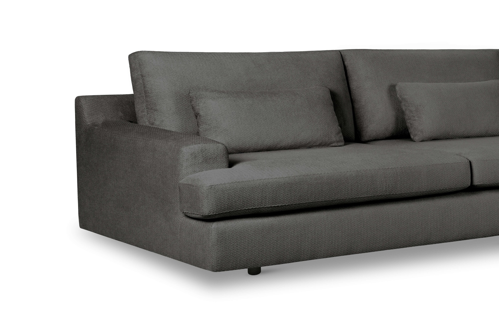 Home affaire Big-Sofa »Evelle 3 Sitzer Maxi« 237 cm, tiefe Sitzfläche, Lounge-Sitzkomfort, Struktur, Breitcord