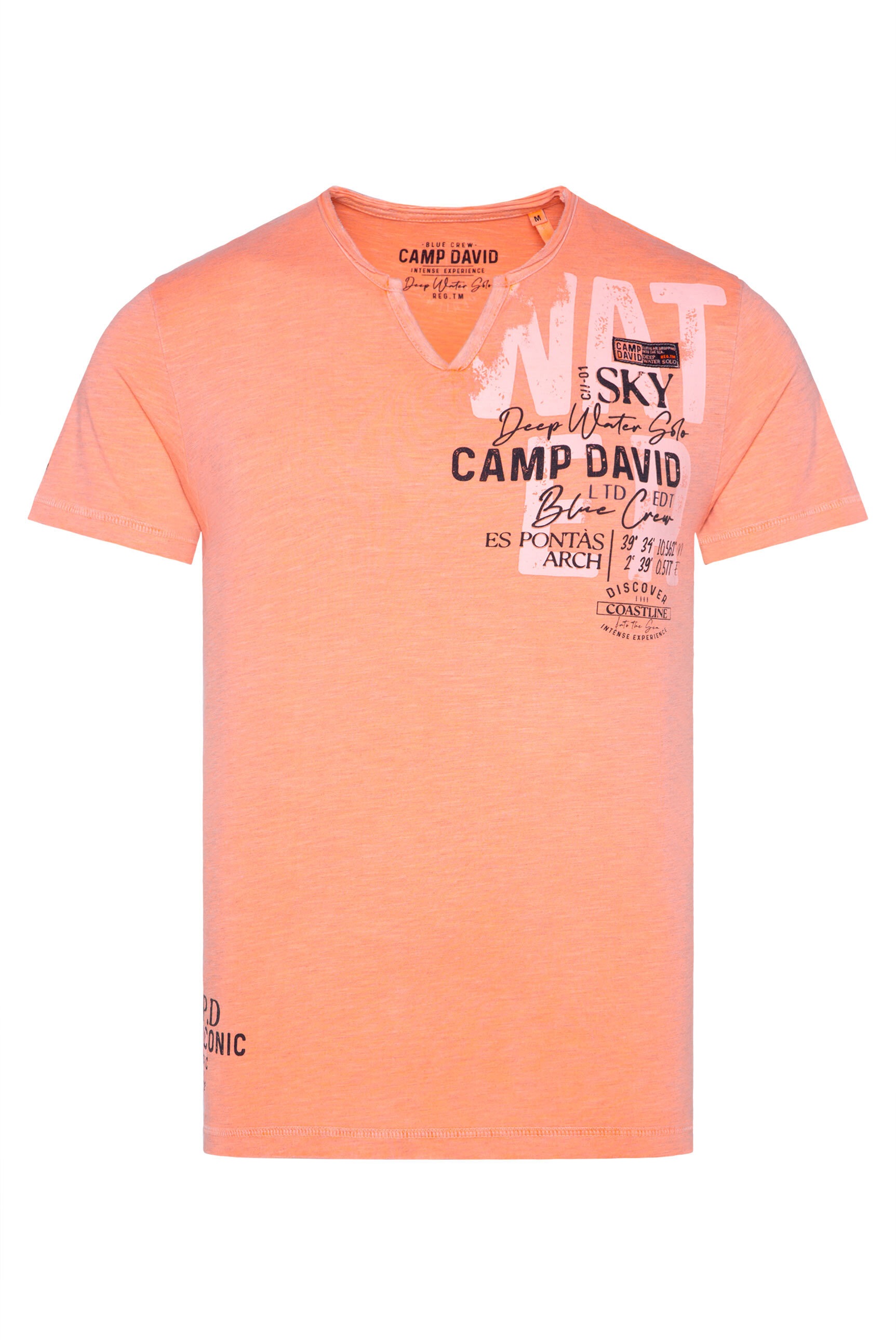 CAMP DAVID Rundhalsshirt, mit Baumwolle