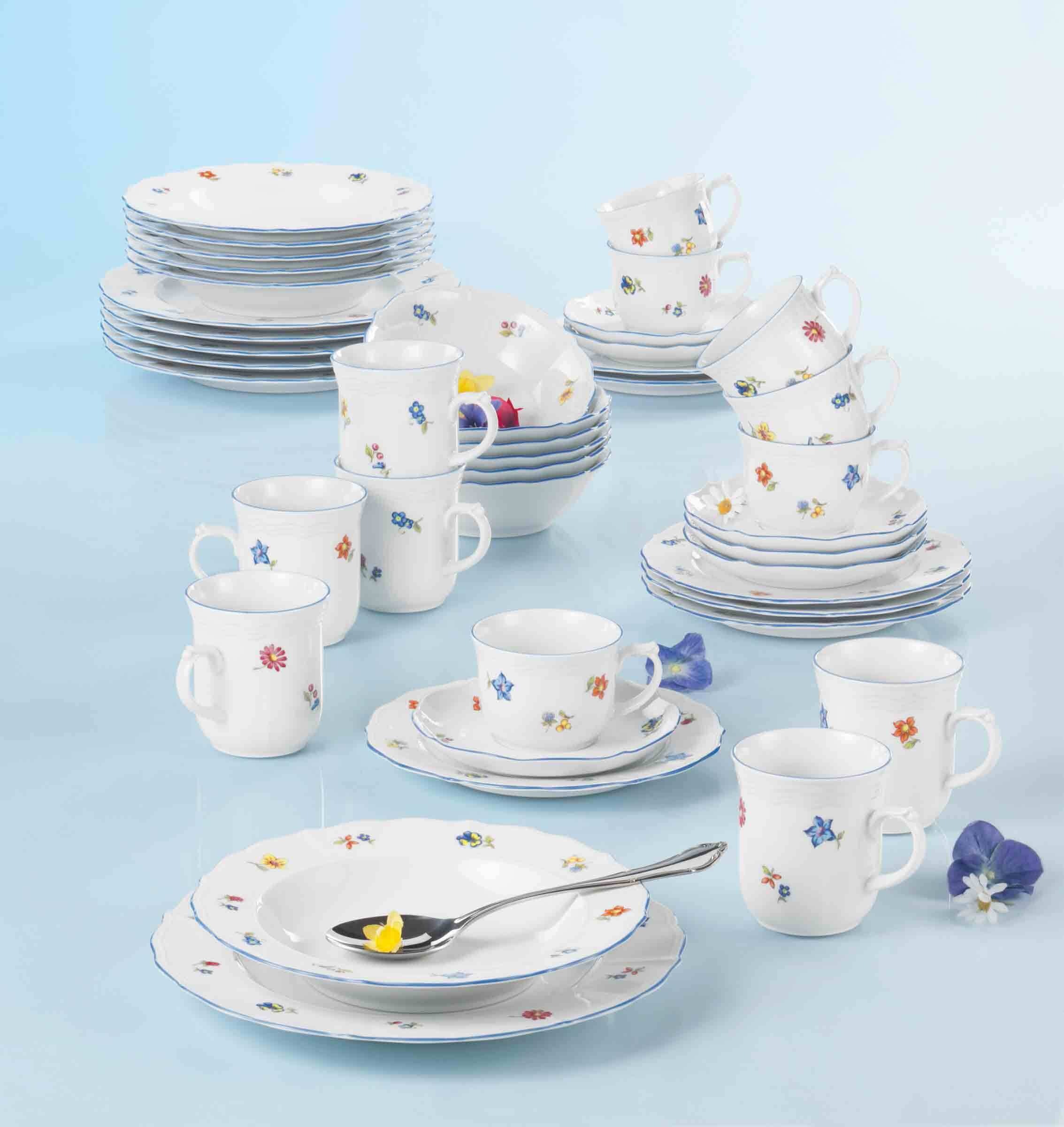 Thumbnail - Seltmann Weiden Becher "Henkelbecher Sonate Nostalgie 290 ml 6er Set weiß"