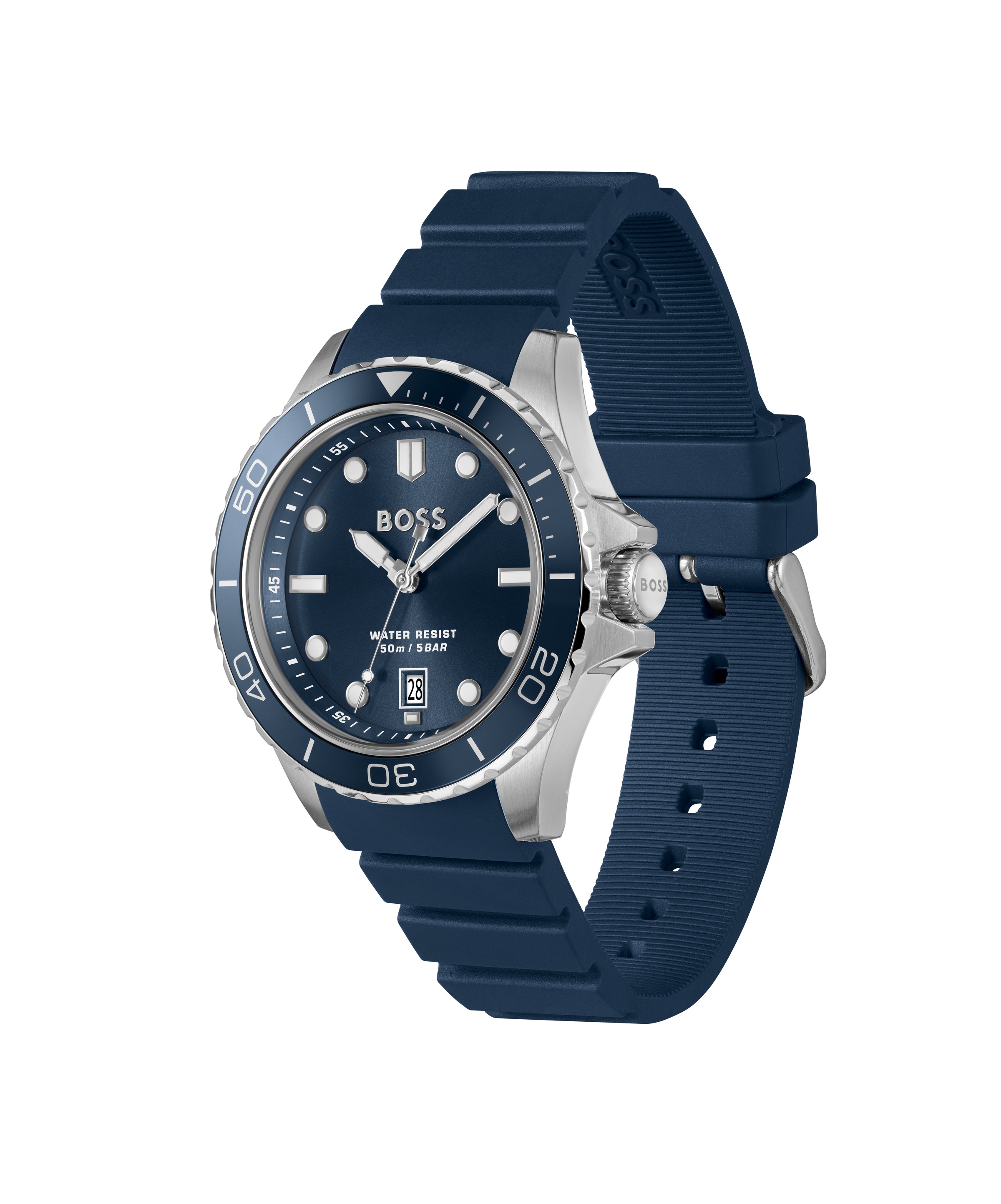 BOSS Quarzuhr »TROPER SPORT« Armbanduhr, Herrenuhr, Silikonarmband, analog, Tag