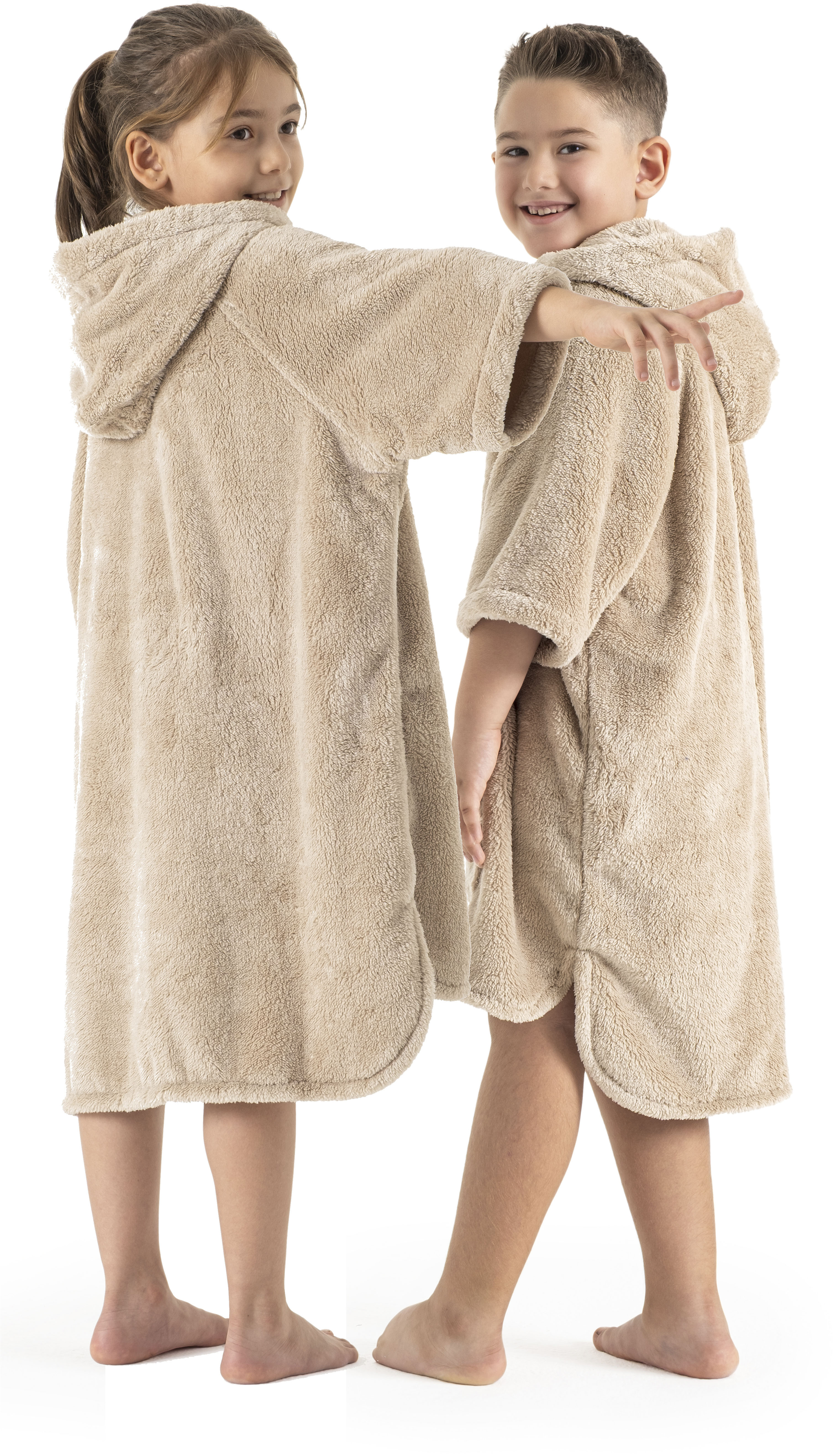 OTTO home Badeponcho "Lillou, für Kinder, ideal für Urlaub oder im Schwimmbad" 1 Stk. weich und kuschelig, Fleece, plüsch, Surfponcho