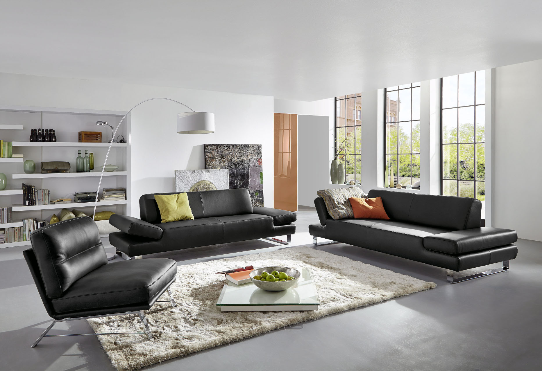 W.SCHILLIG 3-Sitzer "taboo Designsofa mit hohem Sitzkomfort, Breite 232cm, Sitztiefe 59cm" mit Normaltiefe, inklusive Armlehnenverstellung