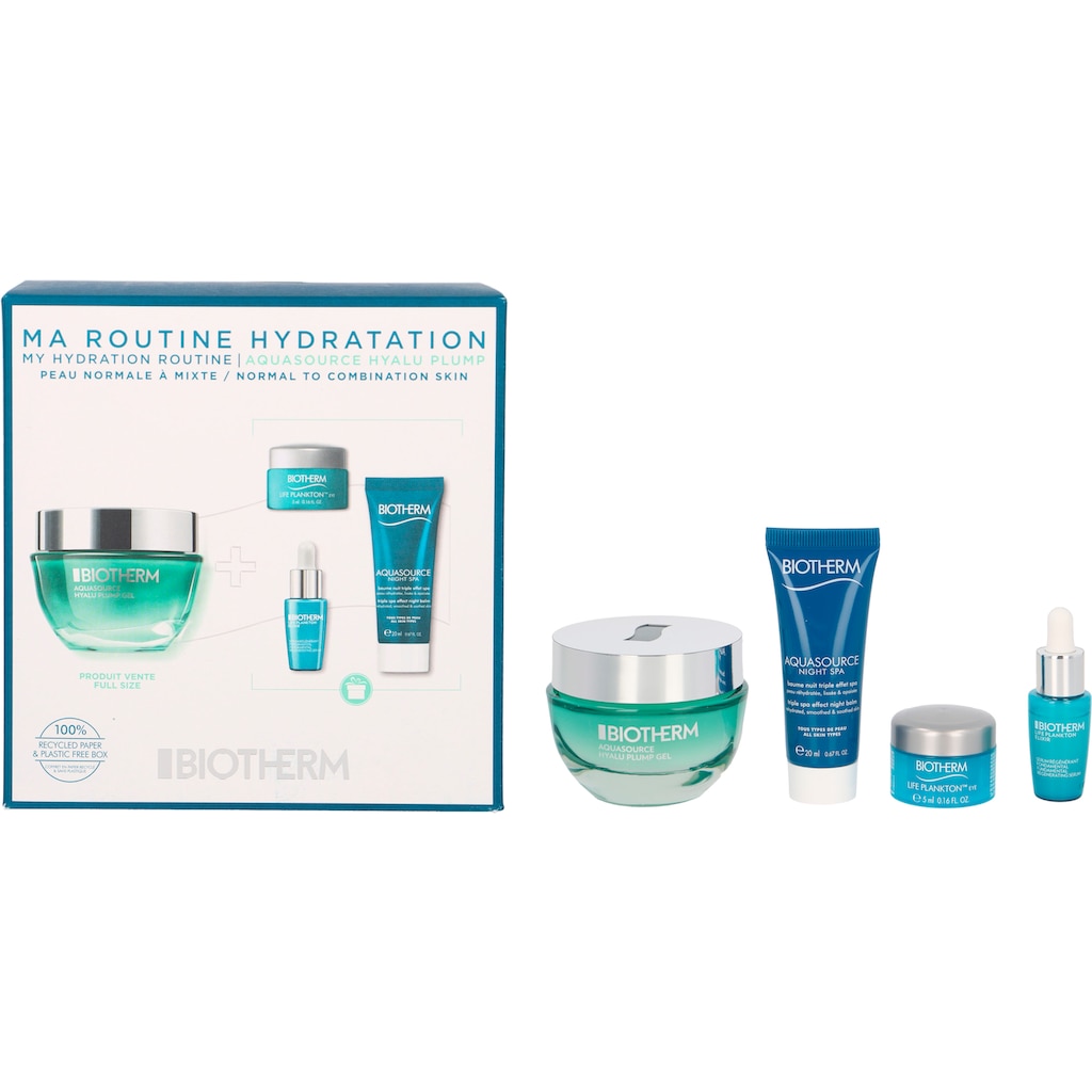 BIOTHERM Gesichtspflege-Set »Aquasource Hyalu Plump Gel Value Set«, (4 tlg.)