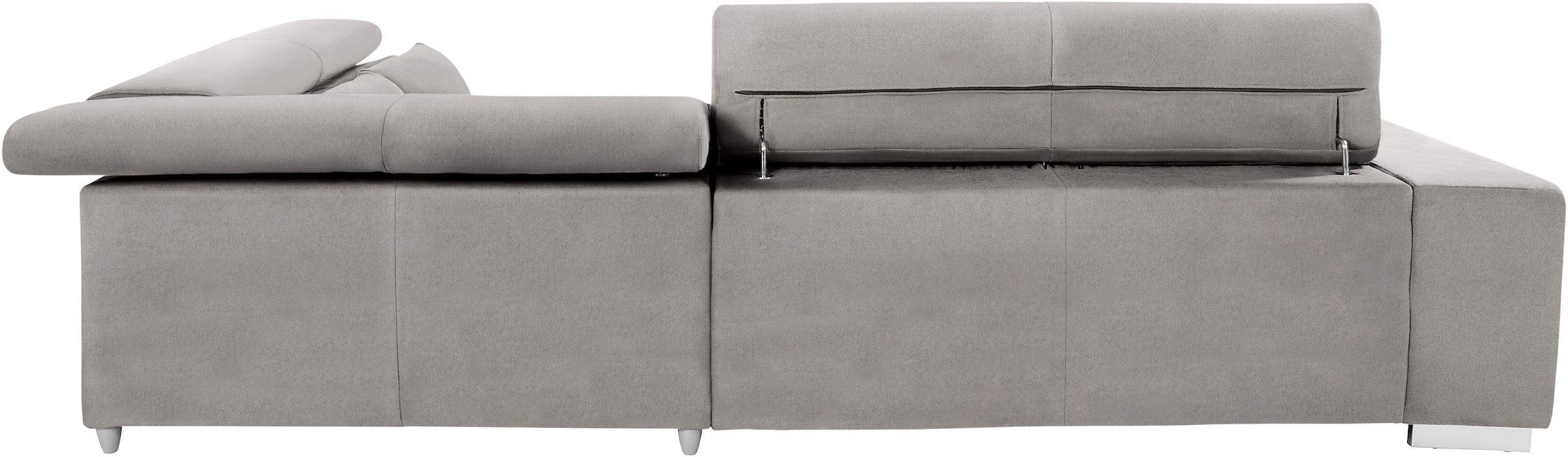 COTTA Ecksofa »Orion L-Form«, mit Kopfteilverstellung & 5 Nierenkissen