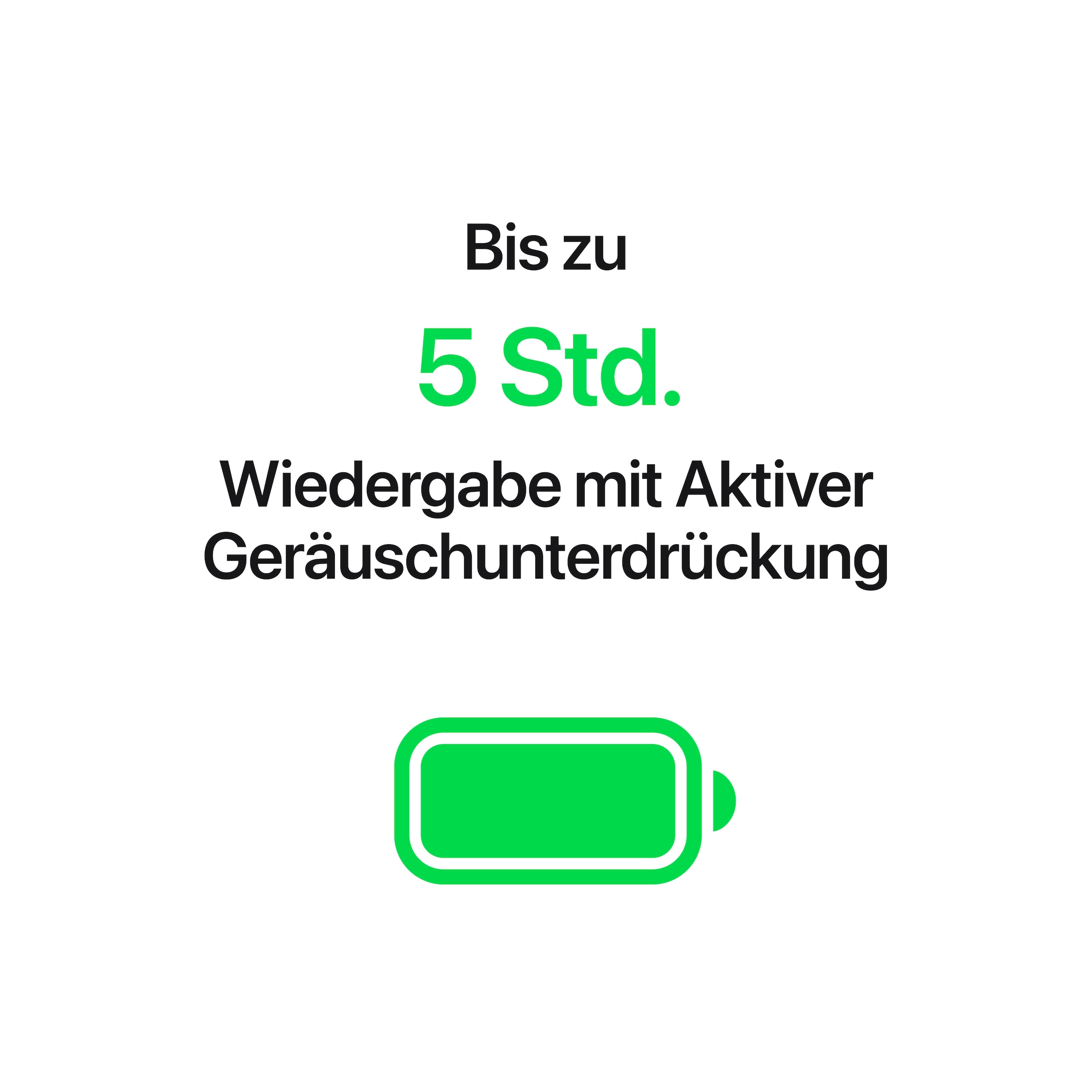 Apple wireless In-Ear-Kopfhörer »AirPods 5 mit kabellosem Ladecase« Bluetooth Active Noise Cancelling (ANC) | Freisprechfunktion | Transparenzmodus | True Wireless
