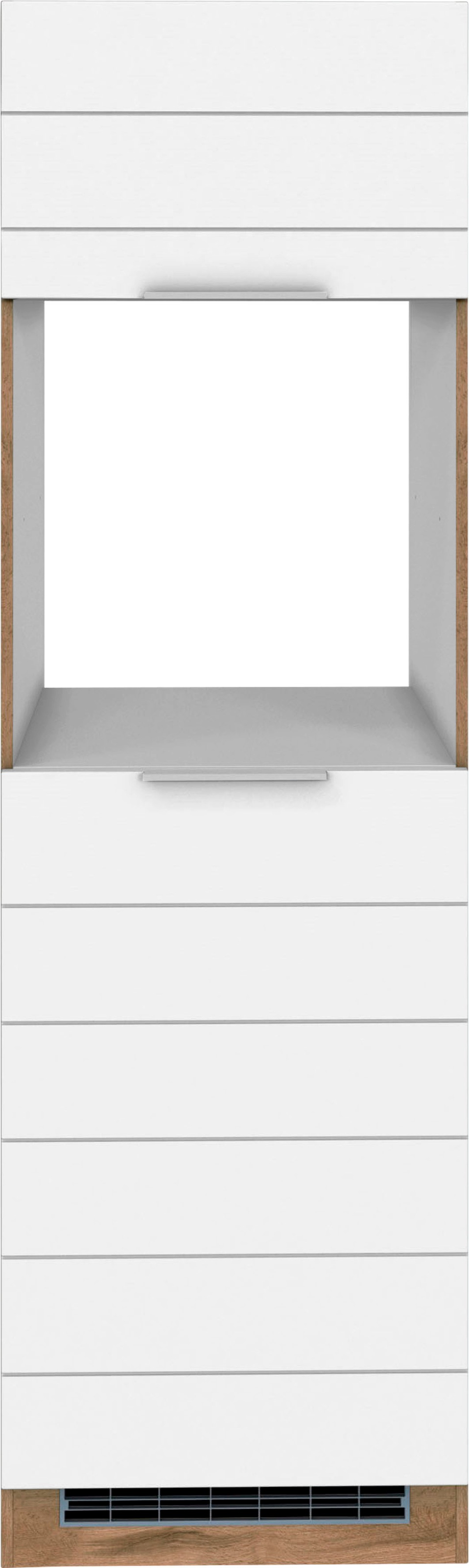 Thumbnail - KOCHSTATION Backofen/Kühlumbauschrank "KS-Luhe", 60 cm breit, hochwertige MDF-Fronten mit waagerechter Lisene