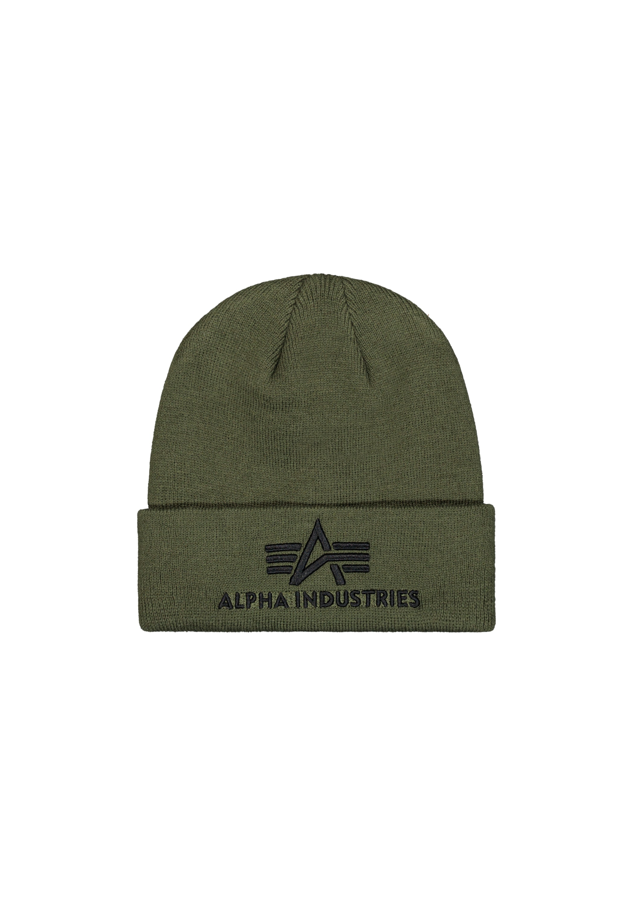 Herren Skimütze "3D Beanie", grün, ALPHA INDUSTRIES, Obermaterial: 100% Polyacryl, Mützen