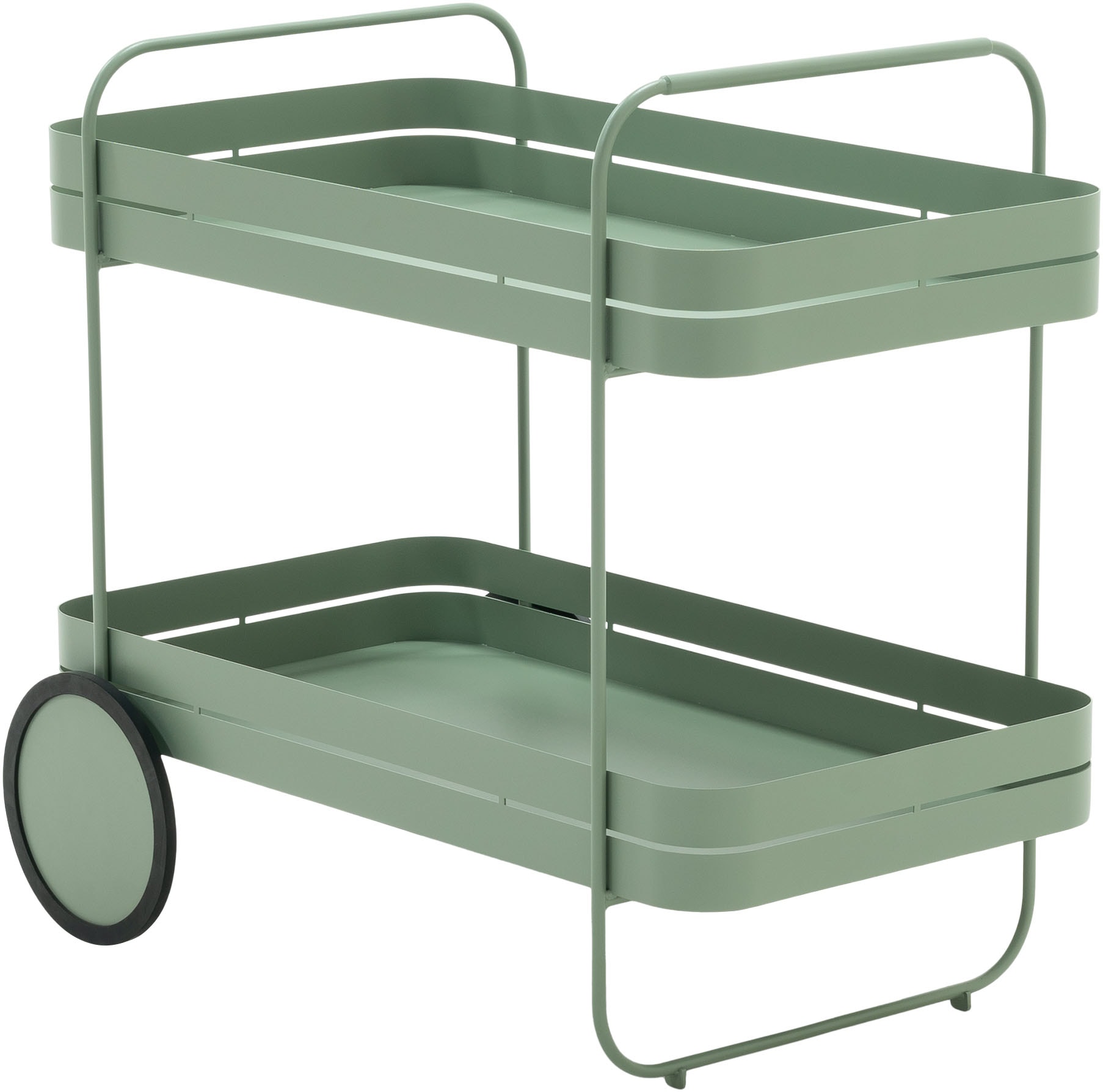 Spinder Design Servierwagen »GIN & TROLLY«, (1 St.), Servierwagen aus Stahl mit Gummirädern