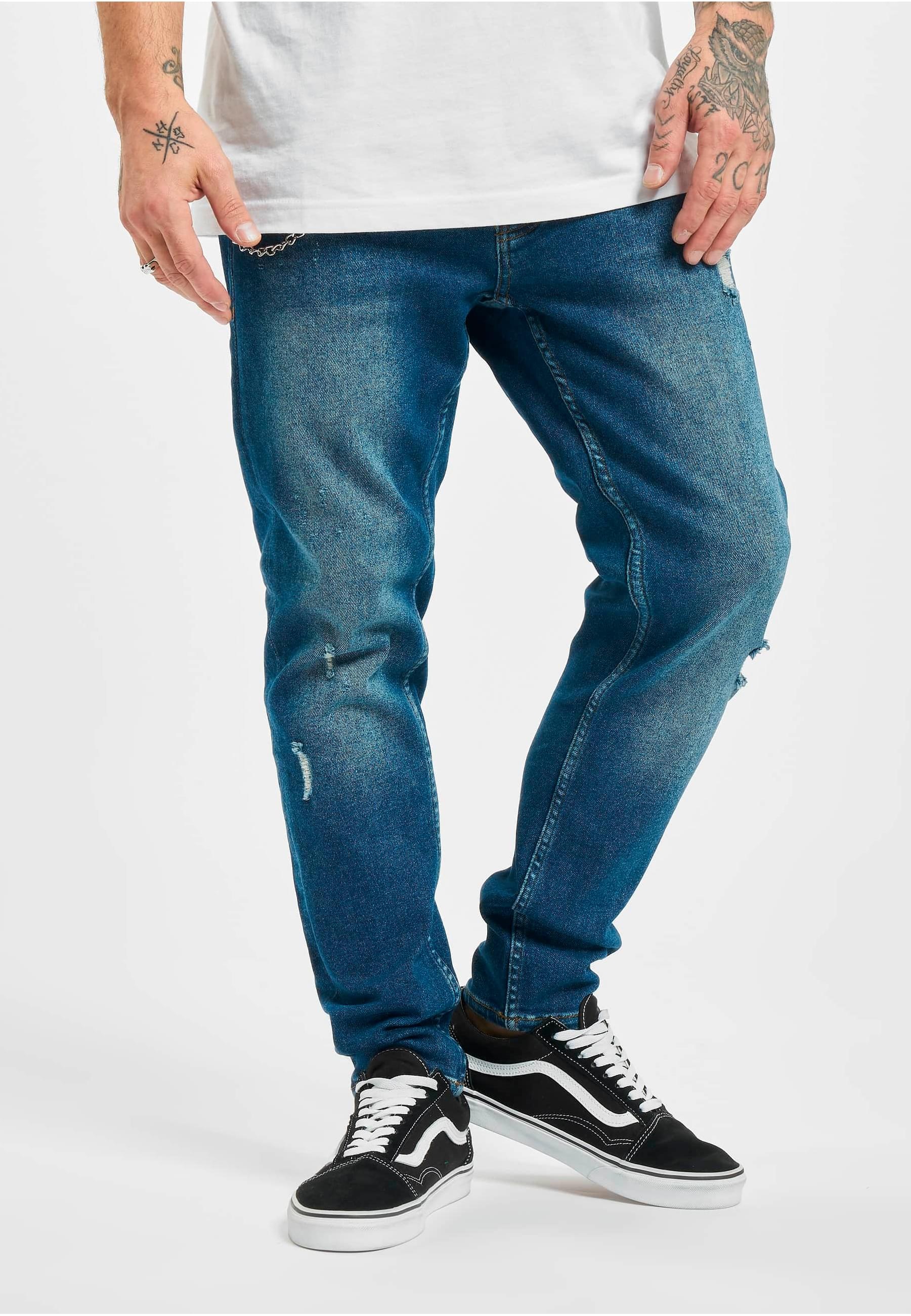 2Y Studios Bequeme Jeans »2Y Studios Herren 2Y Destroyed Tapered Denim«, (1 tlg.)