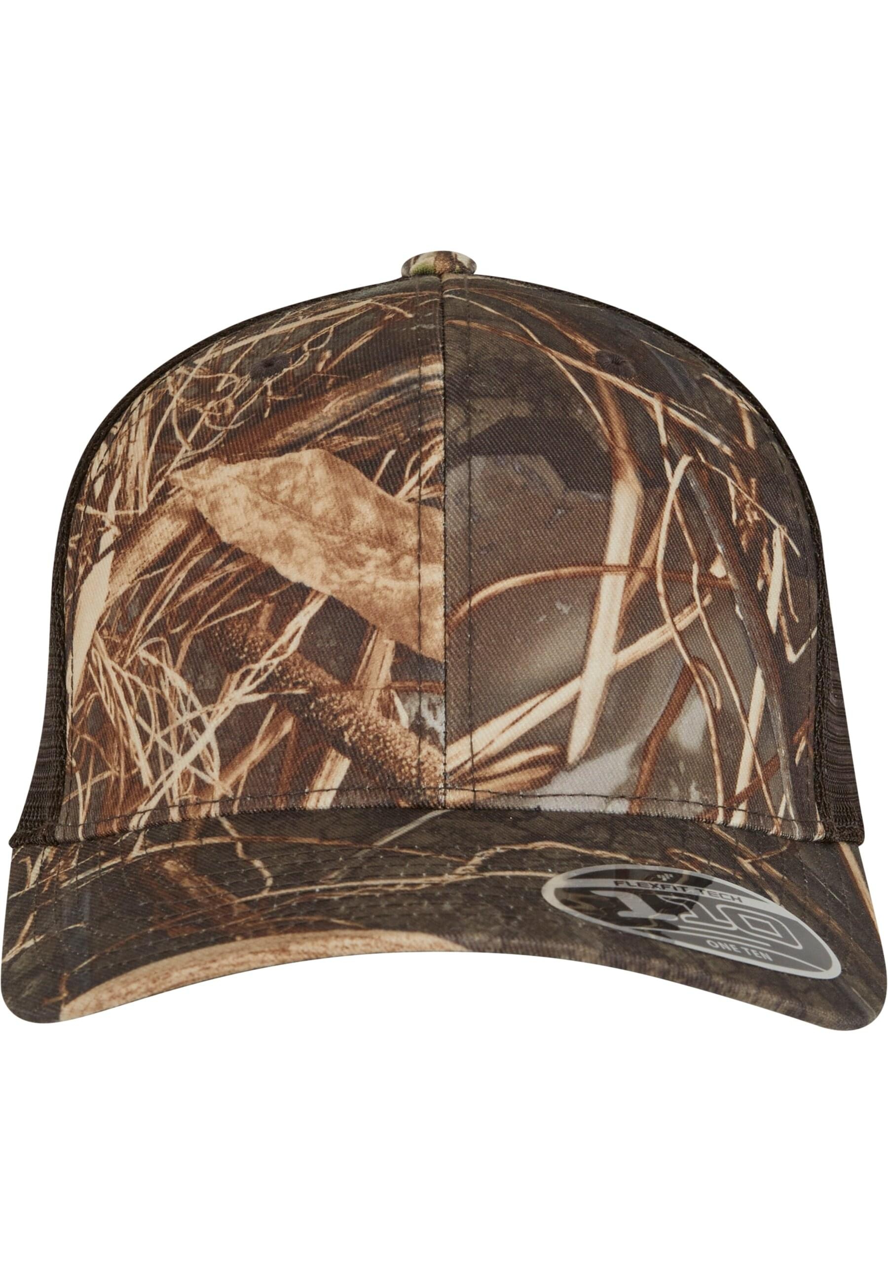 FLEXFIT Flex Cap "Flexfit Flexfit 110 Mesh RealTree Camo Cap"braun, 98% Polyester, 2% Elasthan, Caps