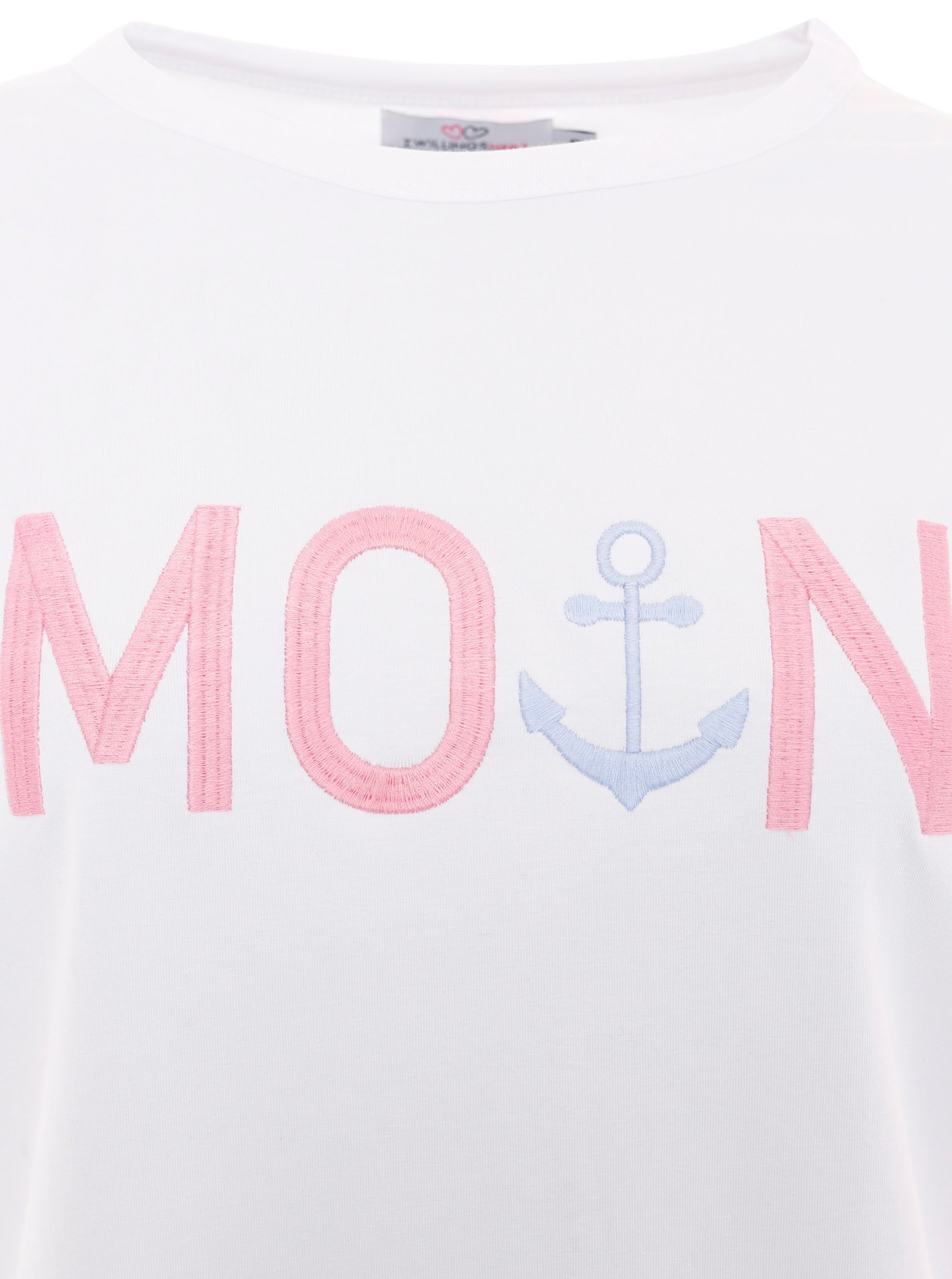 Zwillingsherz T-Shirt »"MoinZH"«, Kurzarm, Rundhalsausschnitt, Stickerei, Baumwollmischung