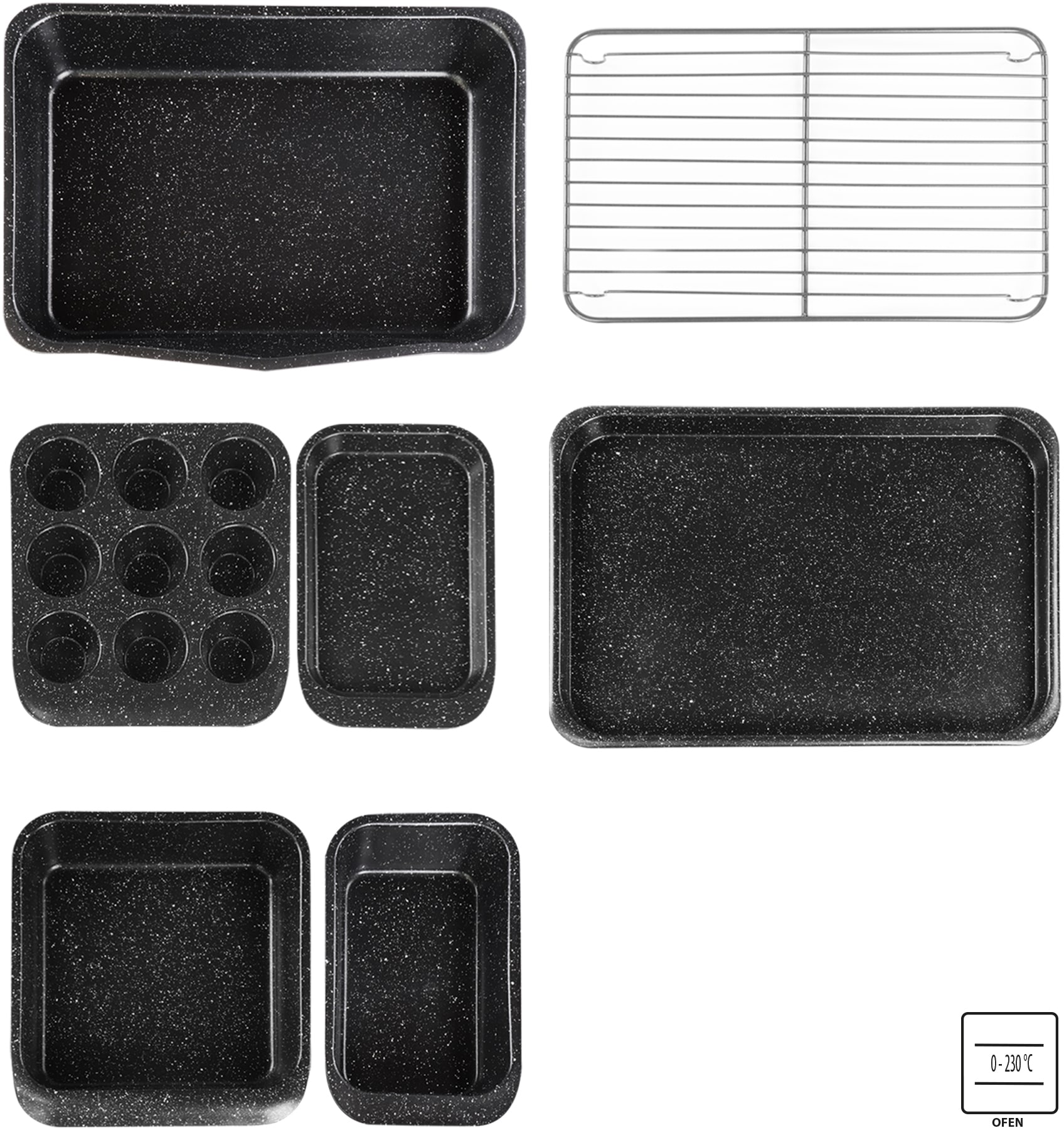 STONELINE Backform, (Set, 7 St.), mit Antihaftbeschichtung