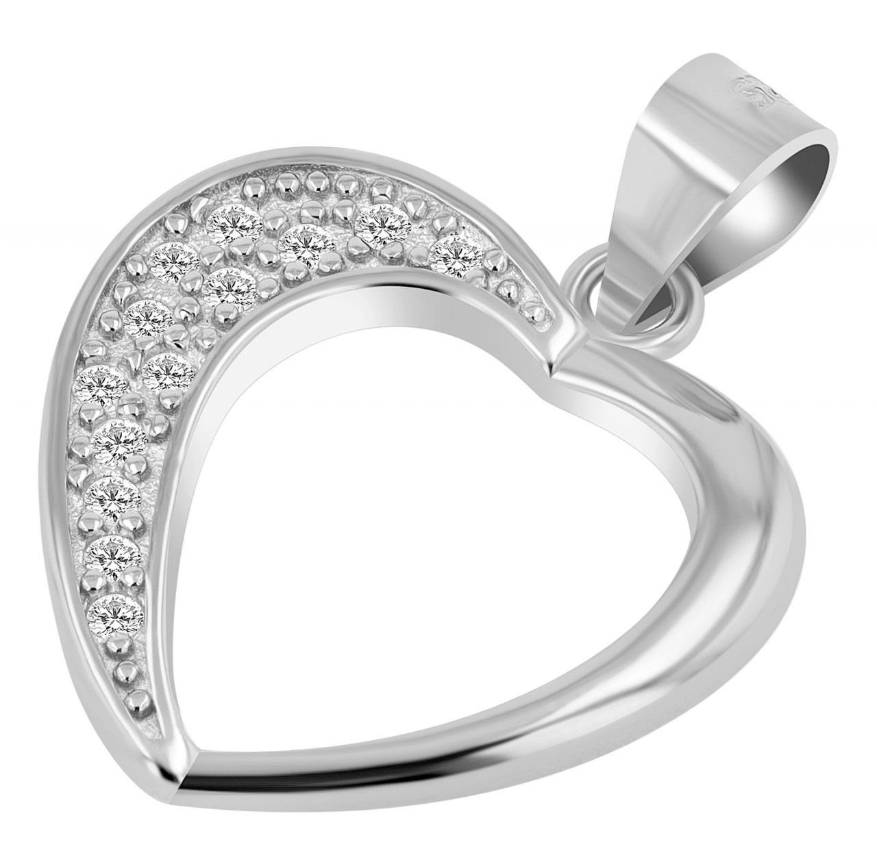 Adelia´s Kettenanhänger »stilvoller Herz Anhänger aus 925 Sterling Silber«