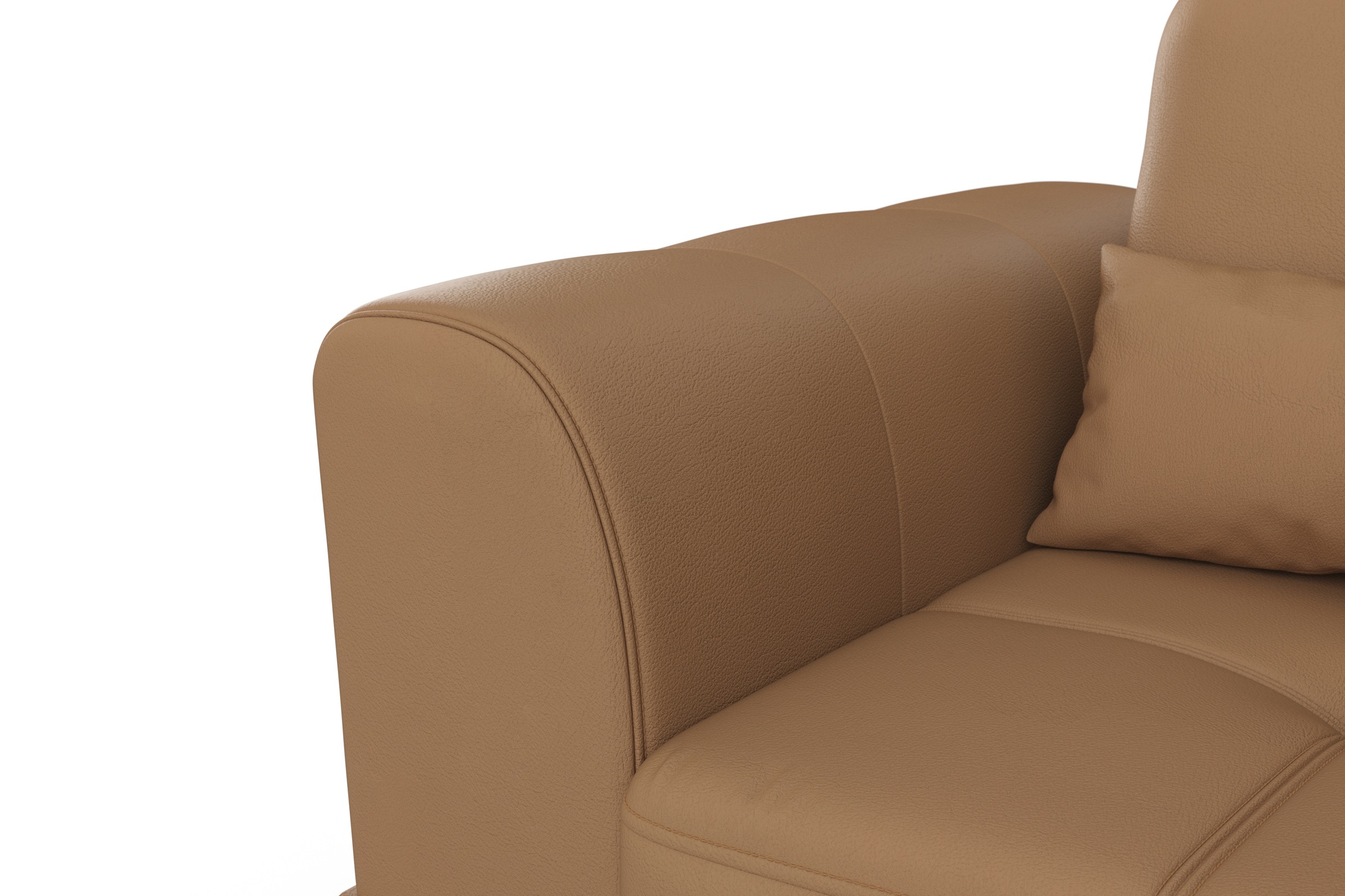 sit&more Ecksofa »Bendigo L-Form«, inklusive Sitztiefenverstellung, Bodenfreiheit 12 cm, in 2 Fußfarben