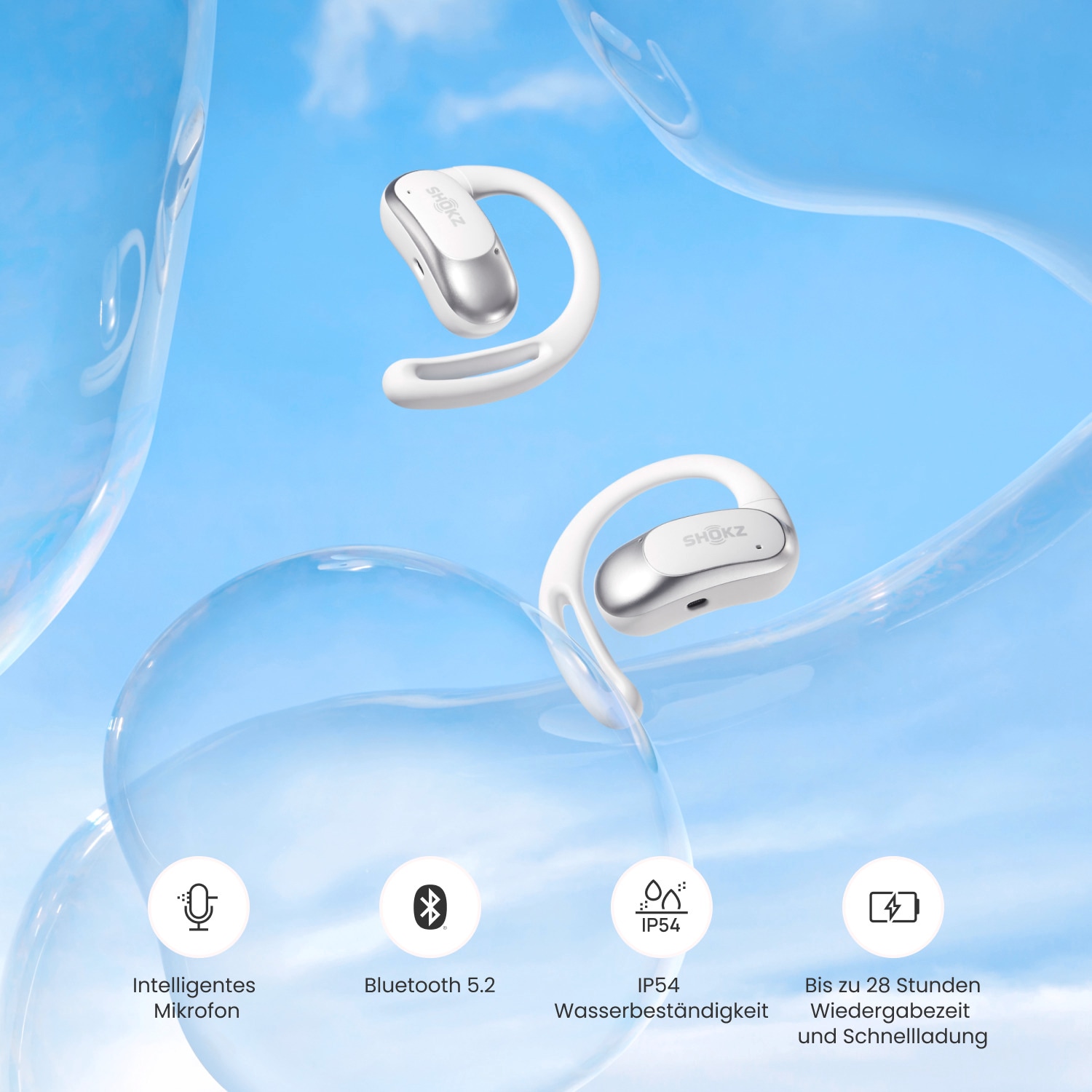Shokz Open-Ear-Kopfhörer »OpenFit Air«, A2DP Bluetooth