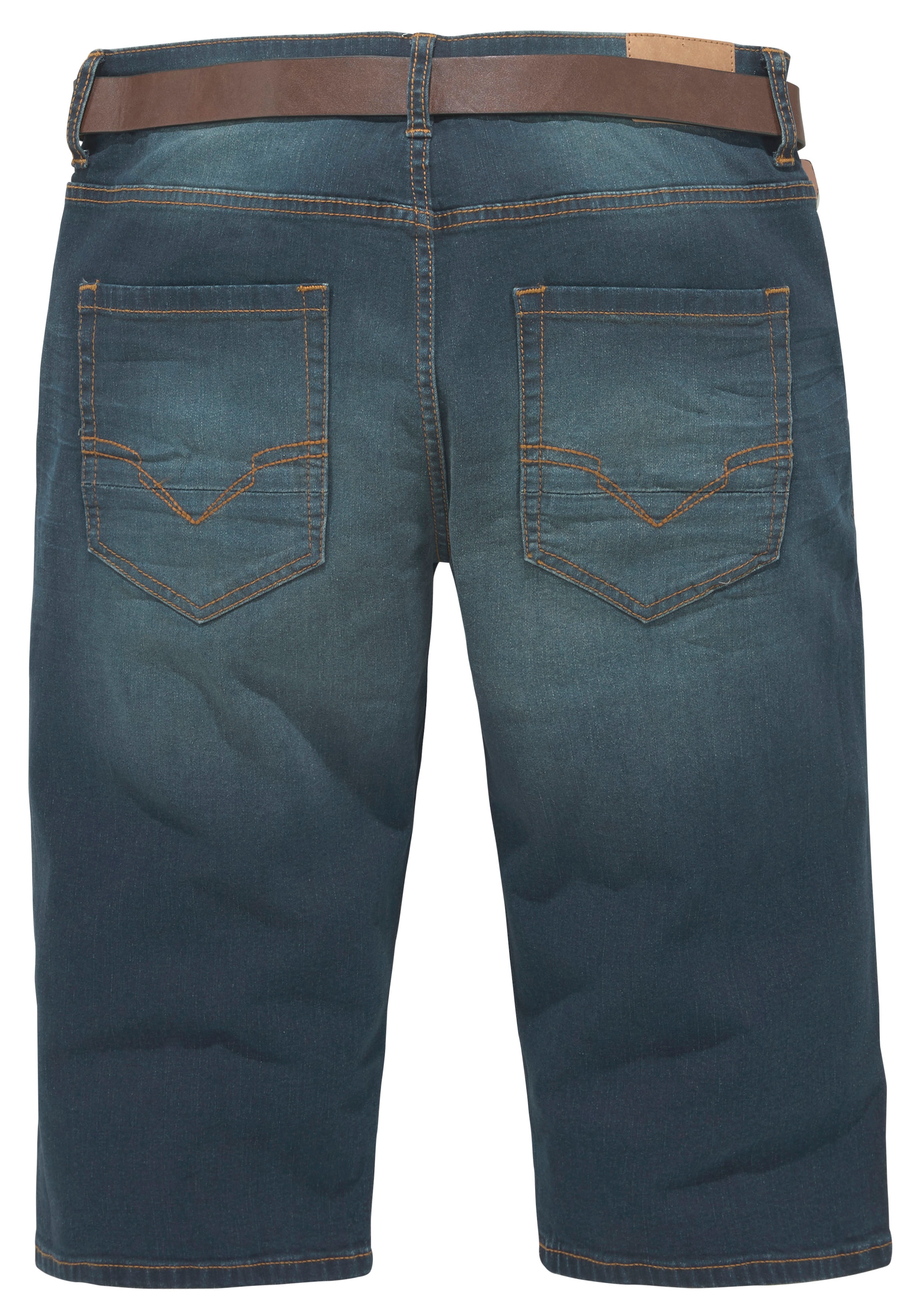 H.I.S Jeansbermudas »HANTZ«, (Set, 2 tlg., mit abnehmbarem Gürtel)