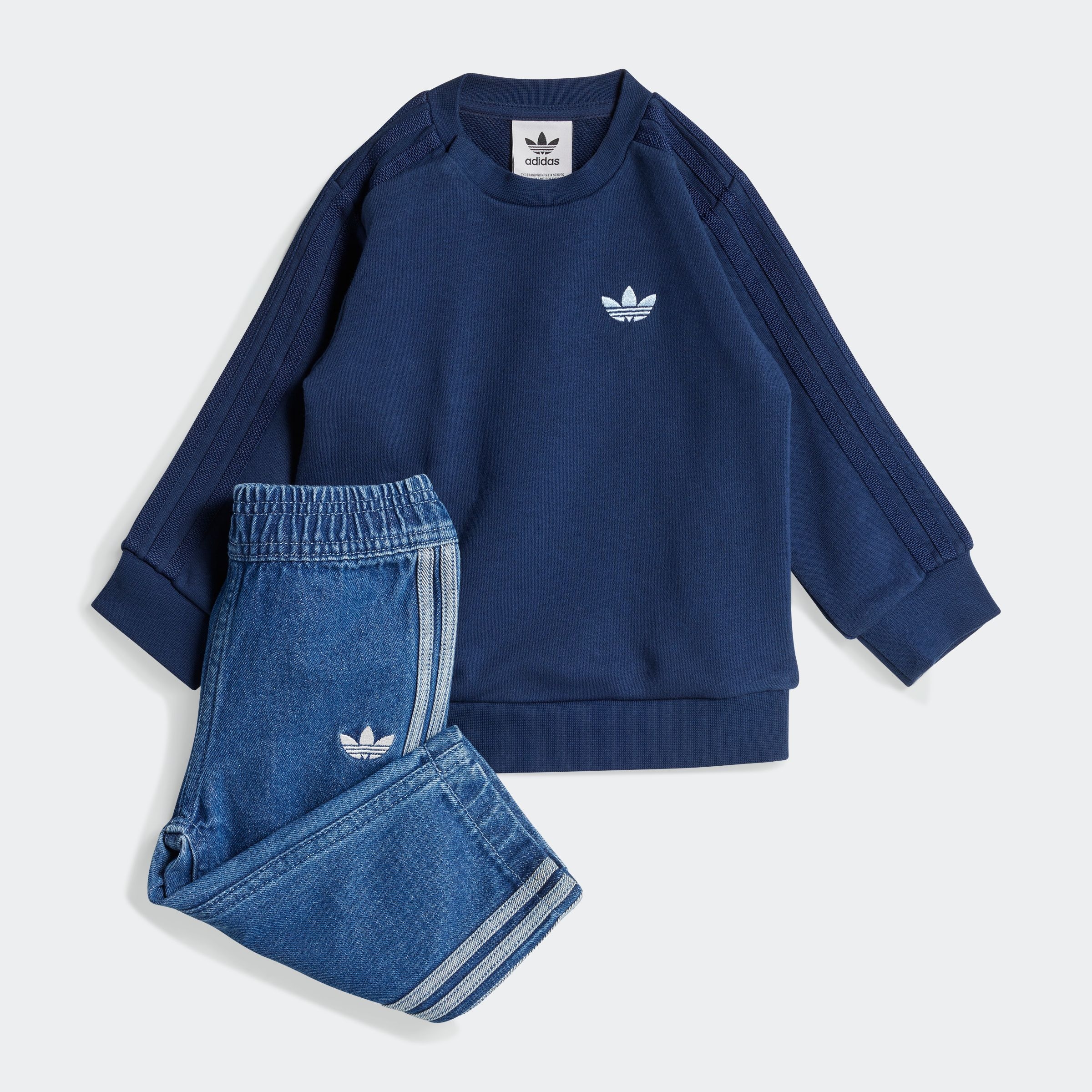 adidas Originals Trainingsanzug »DENIM CREW SET«, (2 tlg.)