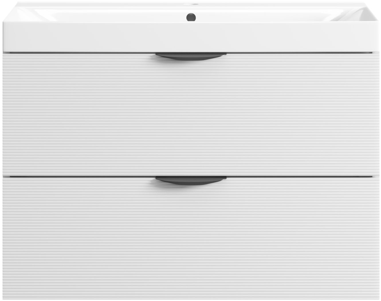 welltime Waschtisch "FLOW STRIPE mit Waschbecken, Breite 60 oder 80cm, mode günstig online kaufen