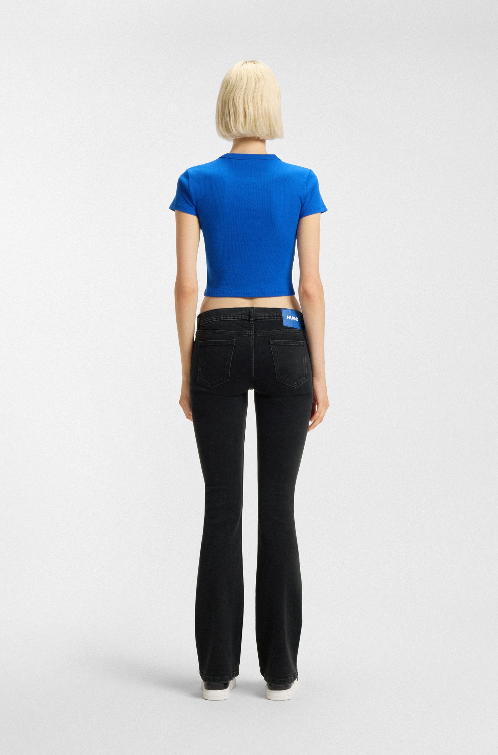 HUGO Blue Bootcut-Jeans »Getti«, Ausgestelltes Bein, elastisches Denim