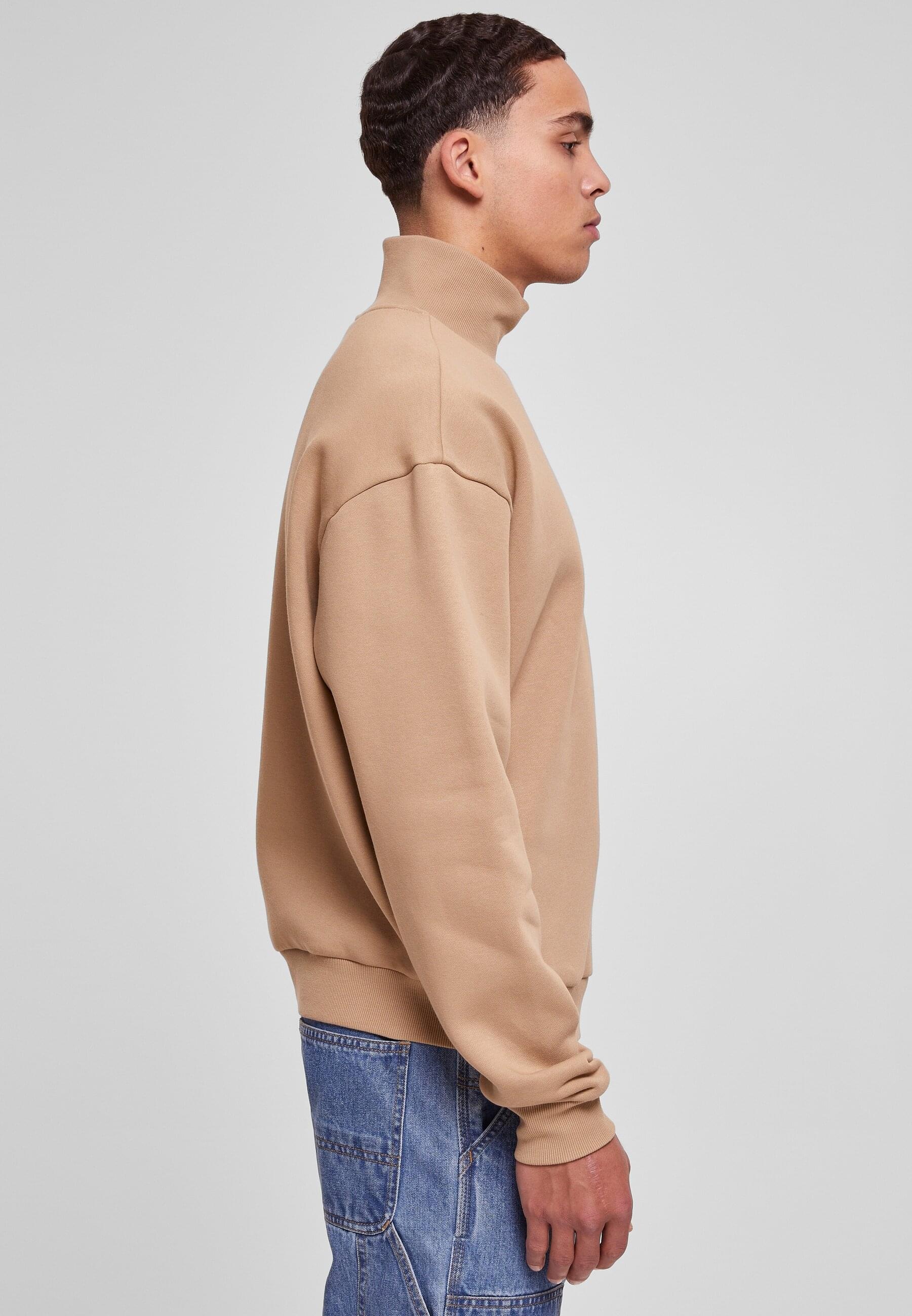 URBAN CLASSICS Rundhalspullover »Urban Classics Herren High Rib Neck Crew«, (1 tlg.)