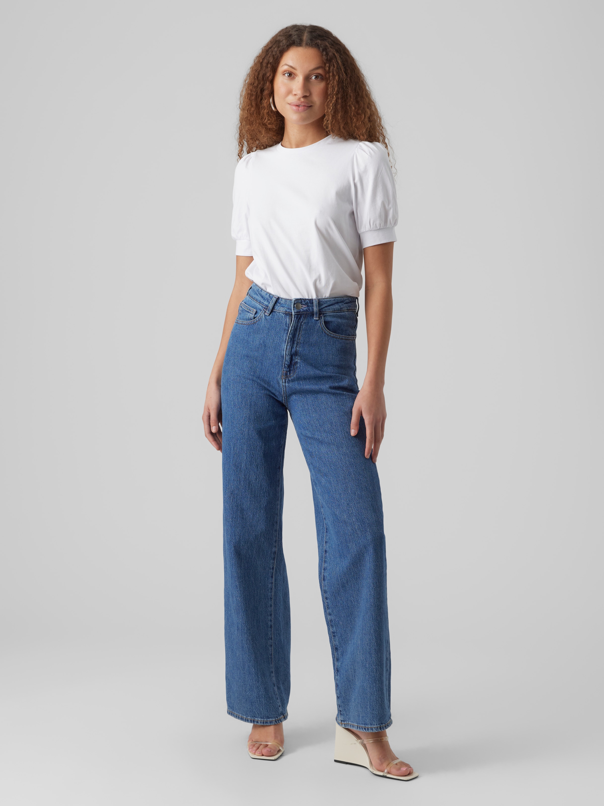 Vero Moda T-Shirt »VMKERRY 2/4 O-NECK TOP VMA JRS NOOS« mit Rundhalsausschnitt