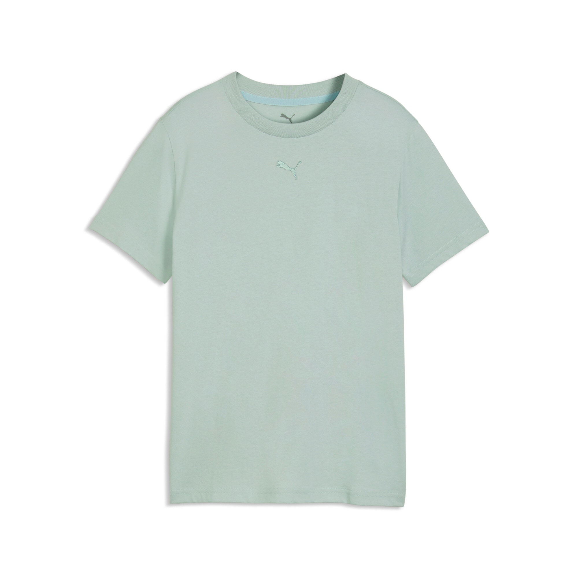 PUMA T-Shirt "ESS CENTERED CAT LOGO TEE G" mit Kapuze, Kurzarm, minimalistischer Stil