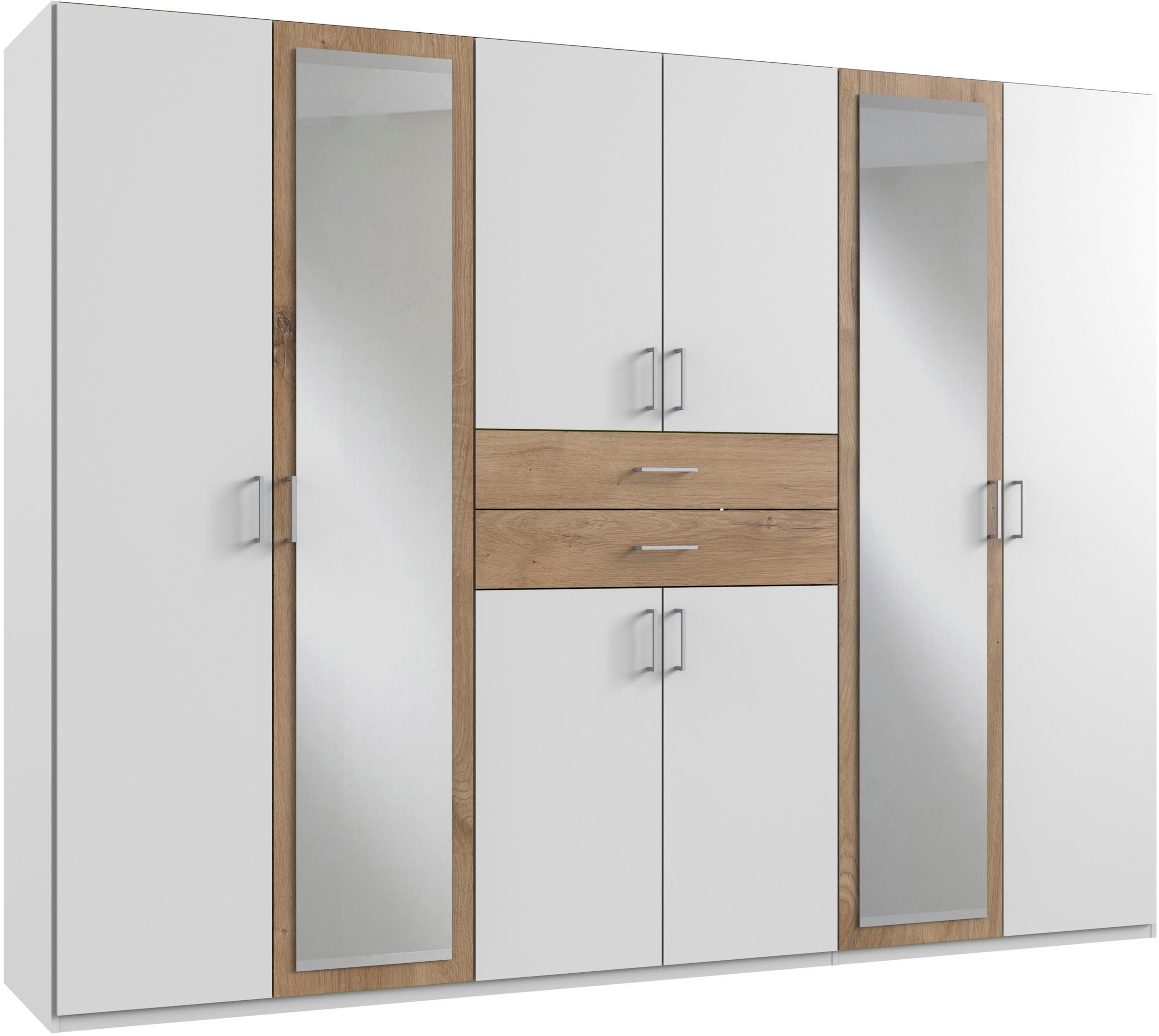 Wimex Kleiderschrank "Diver Drehtürenschrank mit Spiegel, in der Breite 270cm" Bestseller Schlafzimmerschrank wahlweise 3 Innenausstattungen