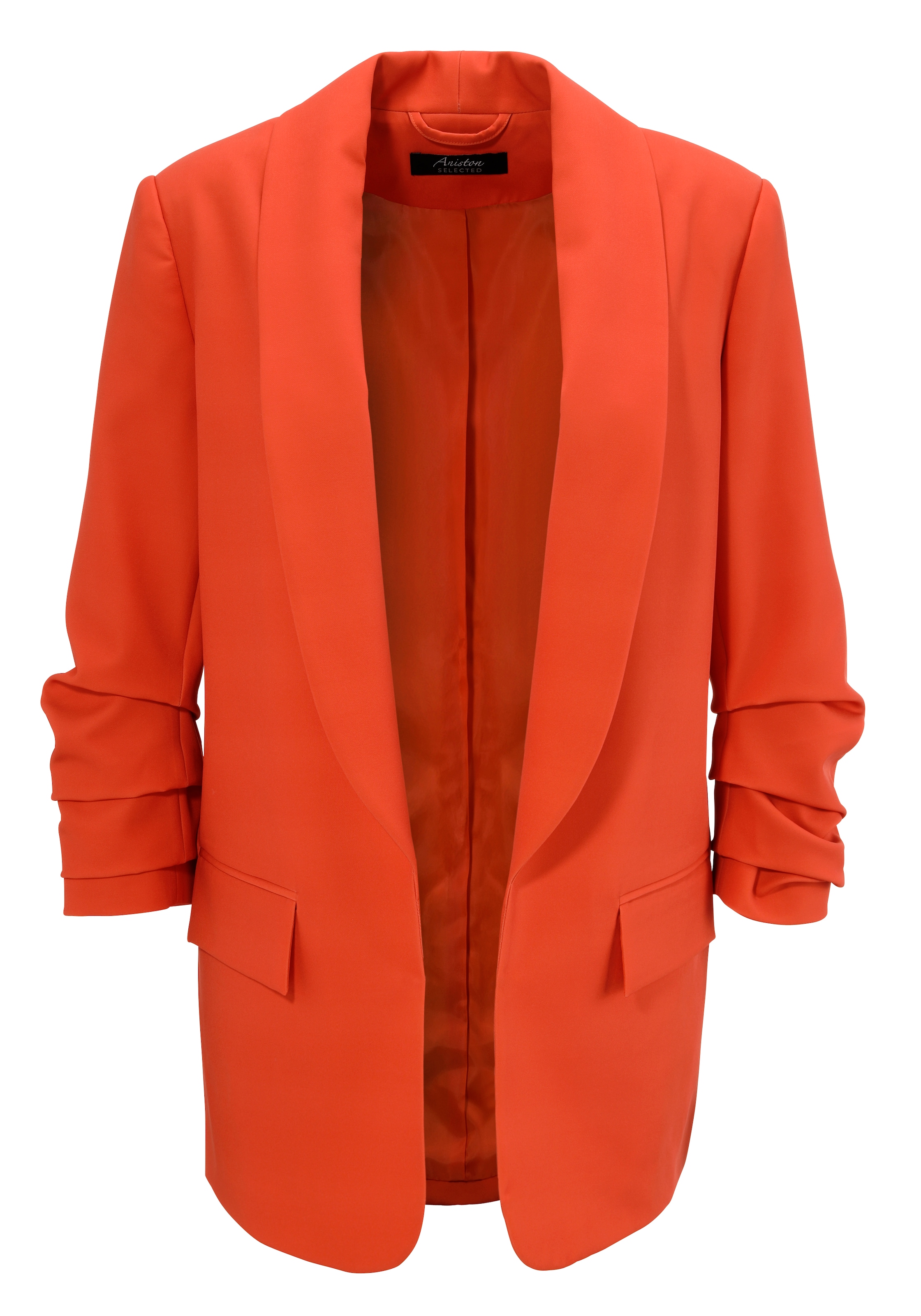 Aniston SELECTED Longblazer, mit modischem Reverskragen und gerafften Ärmeln - NEUE KOLLEKTION