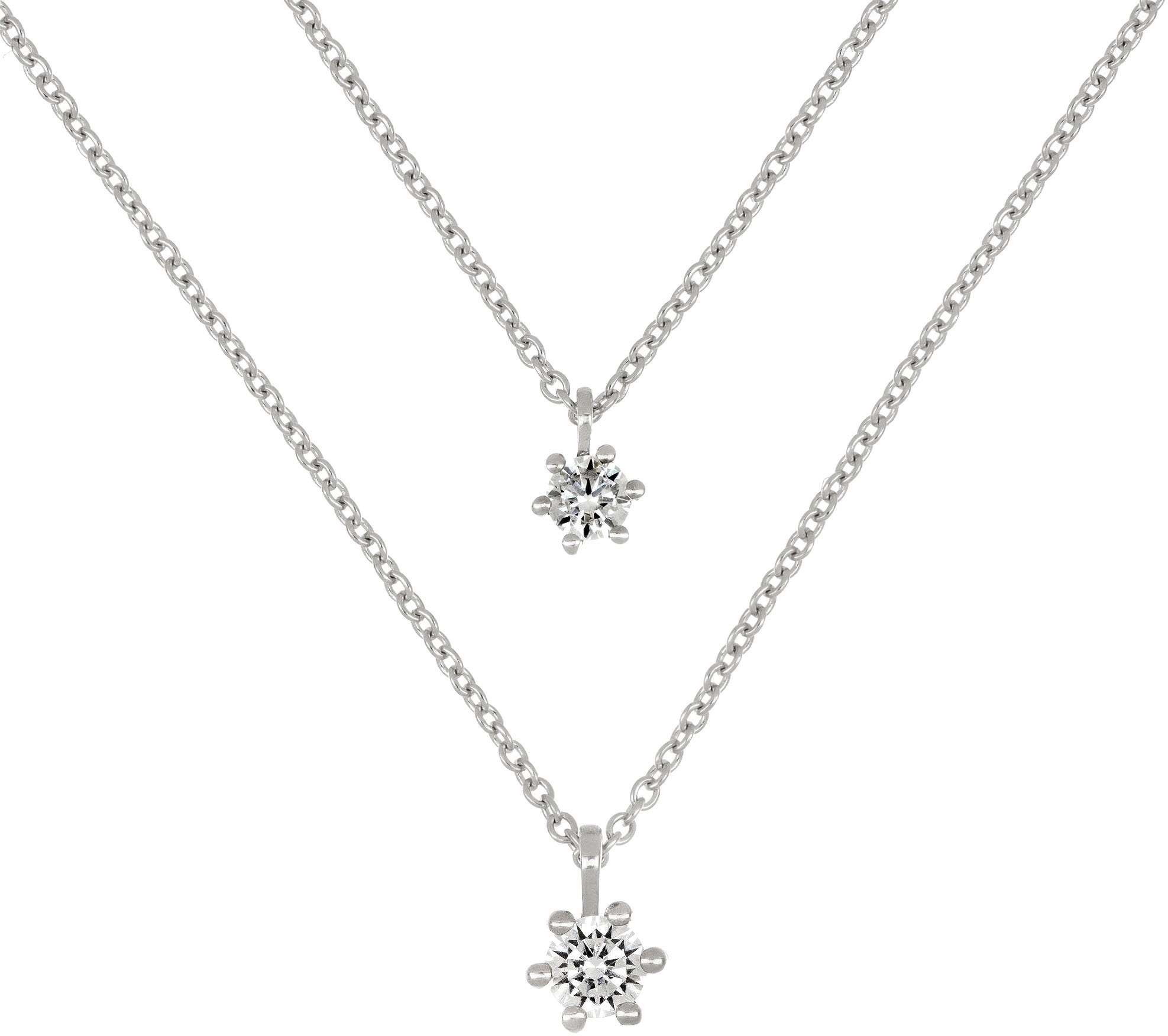 Kette mit Anhänger »Schmuck Geschenk Silber 925 Halsschmuck Halskette Layering...