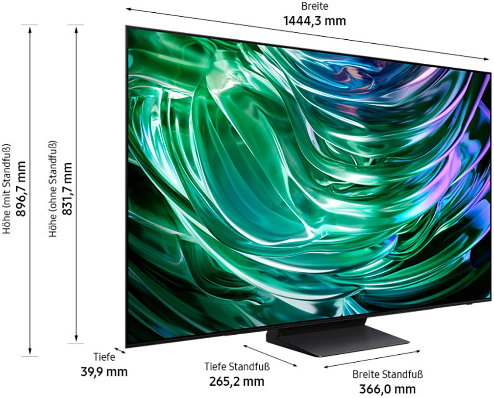 Samsung OLED-Fernseher »GQ65S90DAT«, 4K Ultra HD, Smart-TV, Neural Quantum 4K AI Gen2 Prozessor, bis zu 144Hz