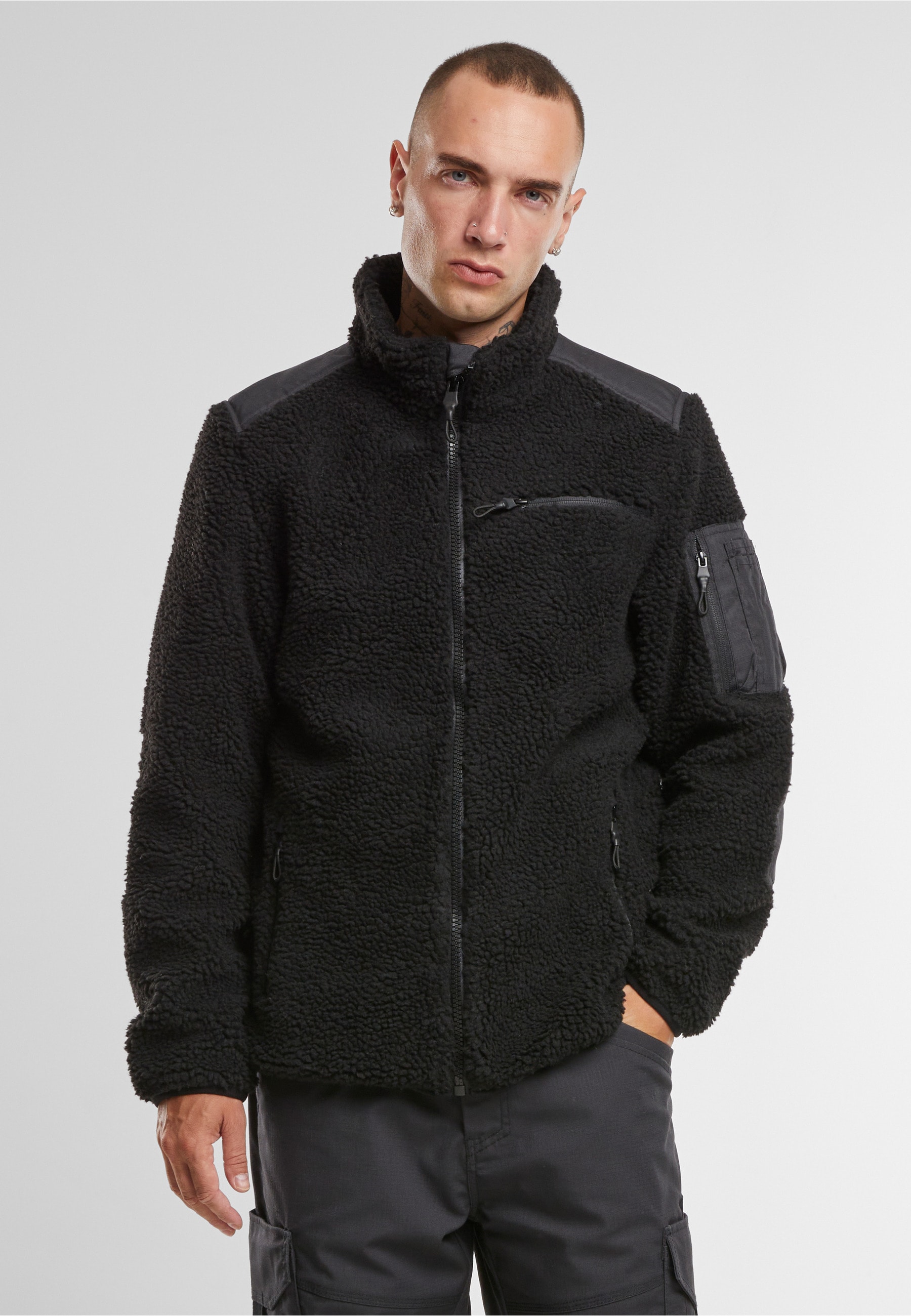 Brandit Allwetterjacke »Brandit Brandit Men Ramble Teddyfleece Jacket« 1 Stk. tlg. ohne Kapuze