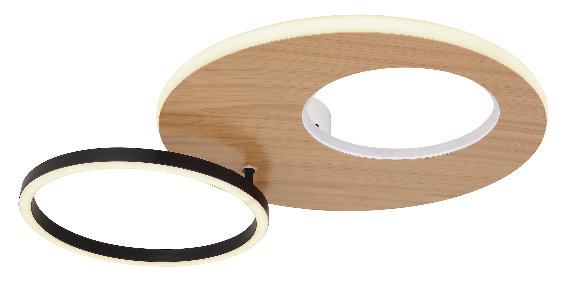 GLOBO LIGHTING LED Deckenleuchte »FORSI«, Leuchtmittel LED-Modul | LED fest integriert, Deckenlampe/Wohnzimmer/Schlafzimmer/modern/Holz