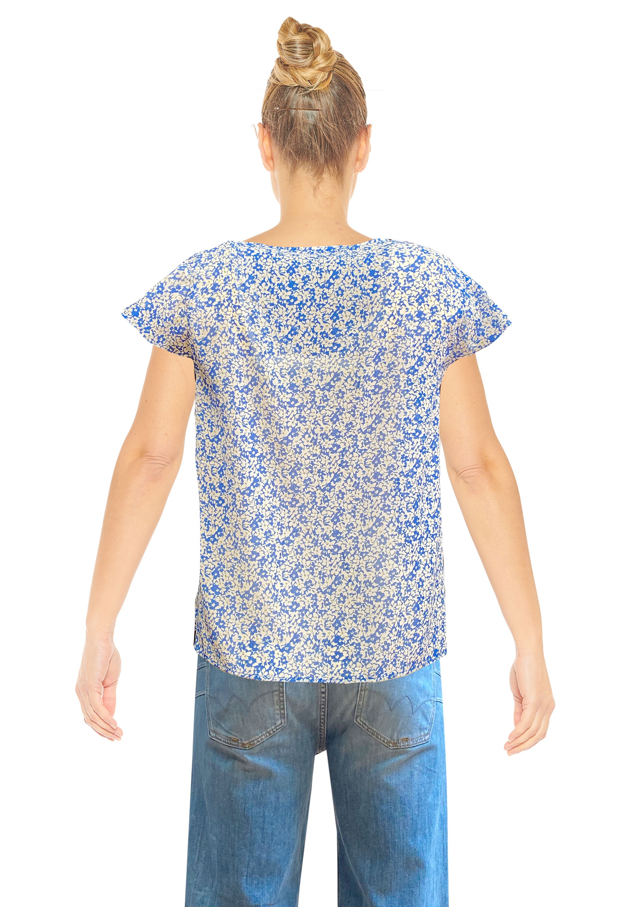 Le Temps Des Cerises T-Shirt »DEYLOS«, mit filigranem Blütenmuster