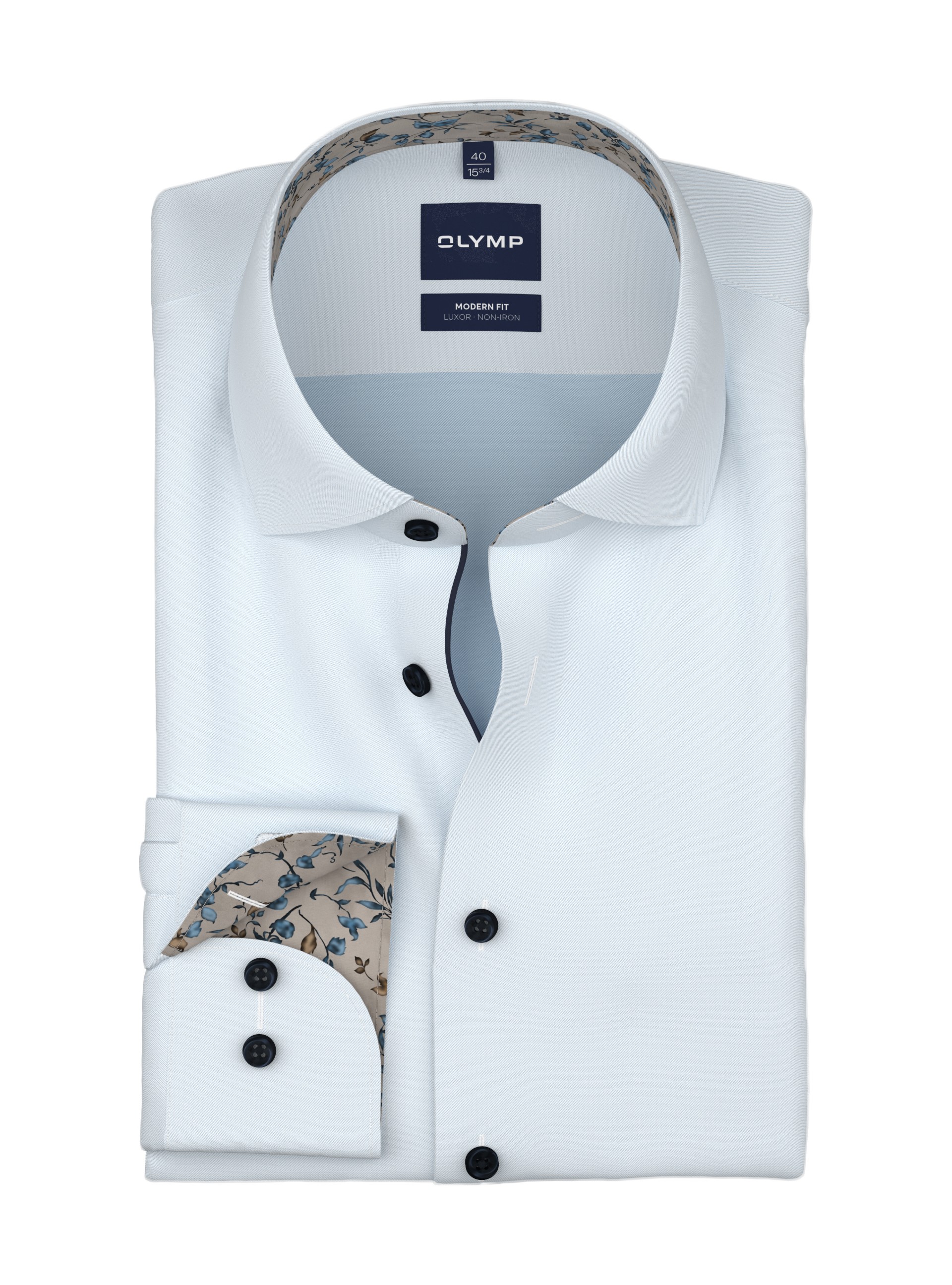 OLYMP Langarmhemd "Luxor" Businesshemd, Global-Kentkragen, Modern Fit