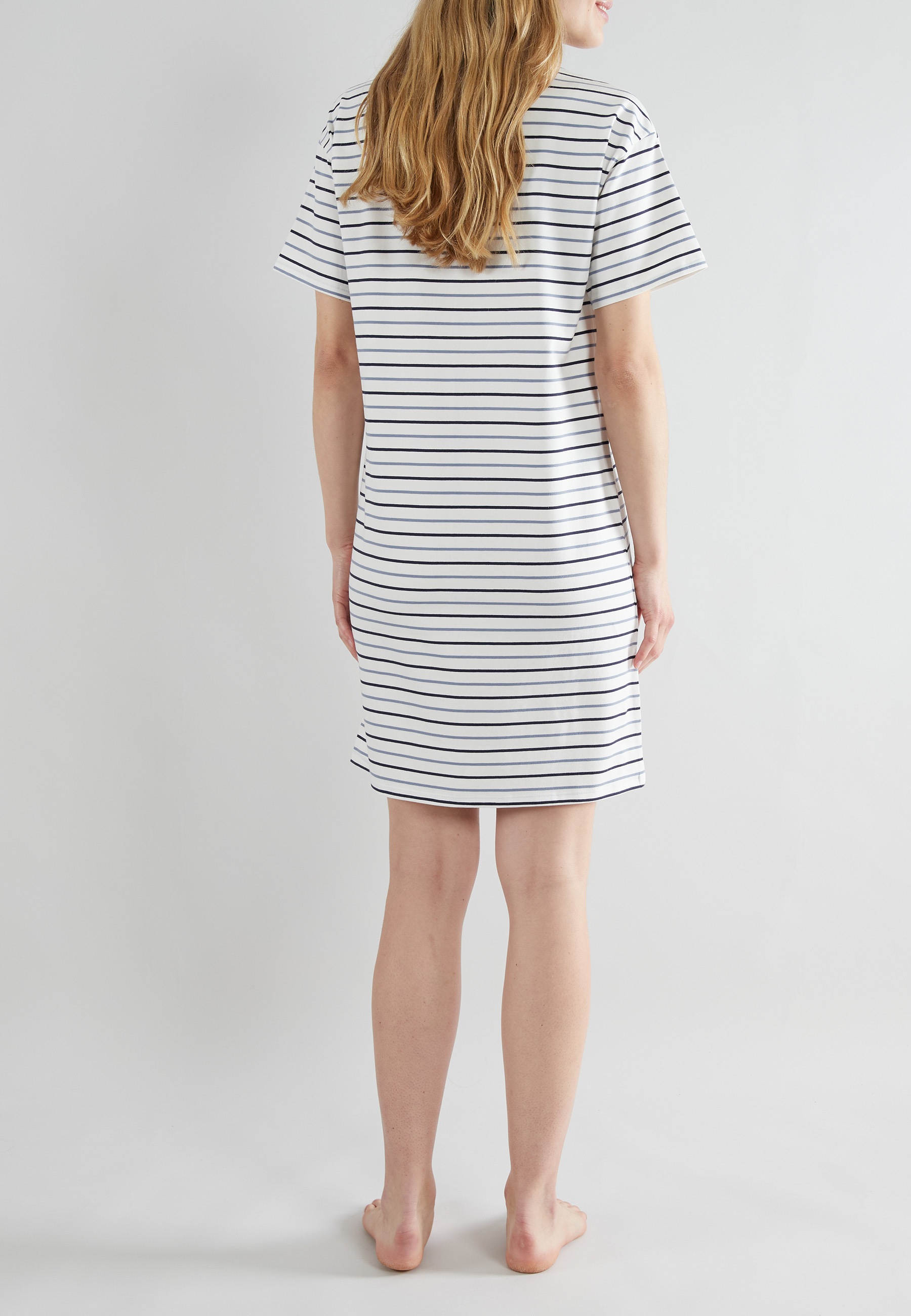 Thumbnail - TOM TAILOR Nachthemd "Zaria" Allover gestreift