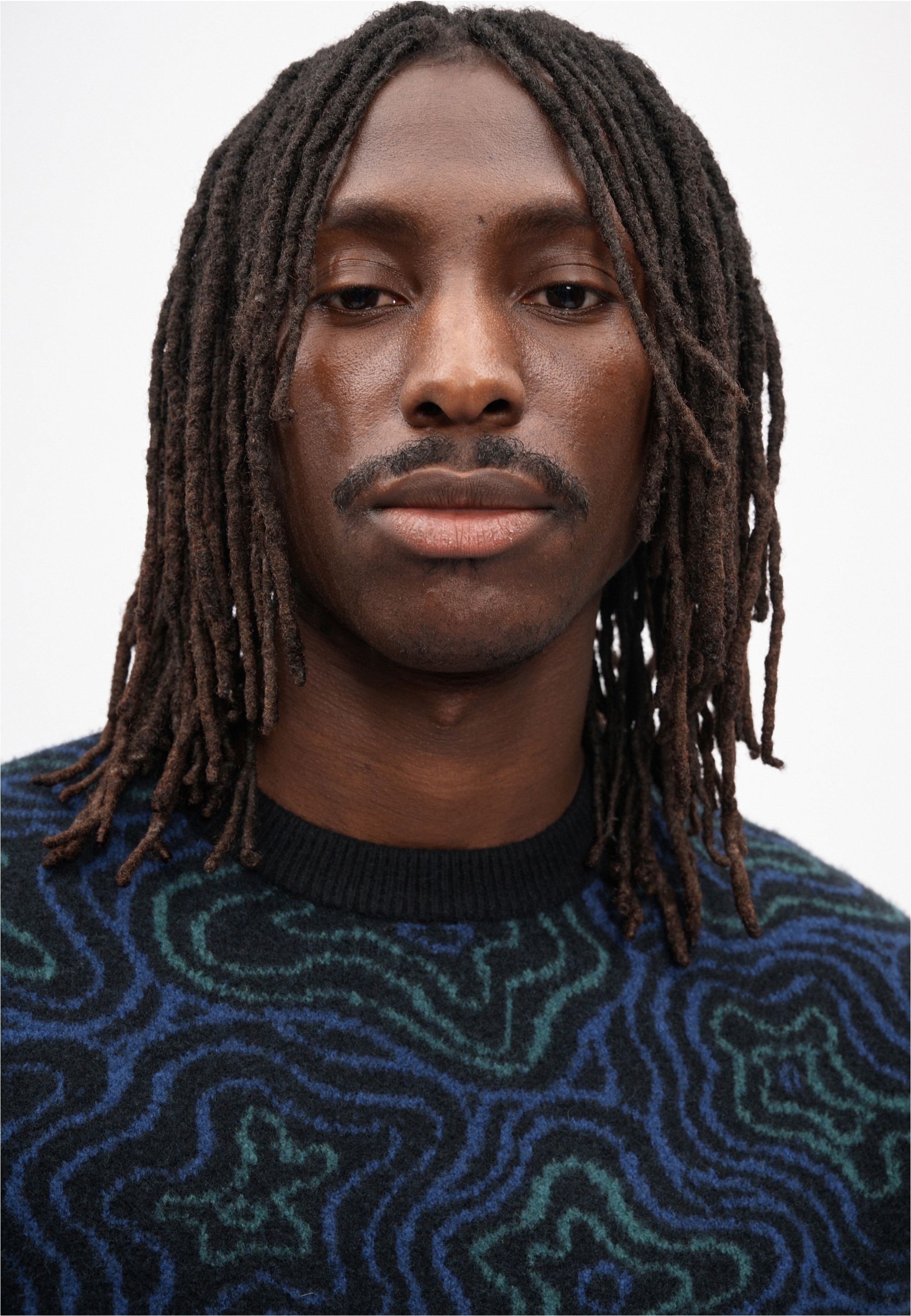 Cleptomanicx Strickpullover »Scribbles« mit markantem Muster
