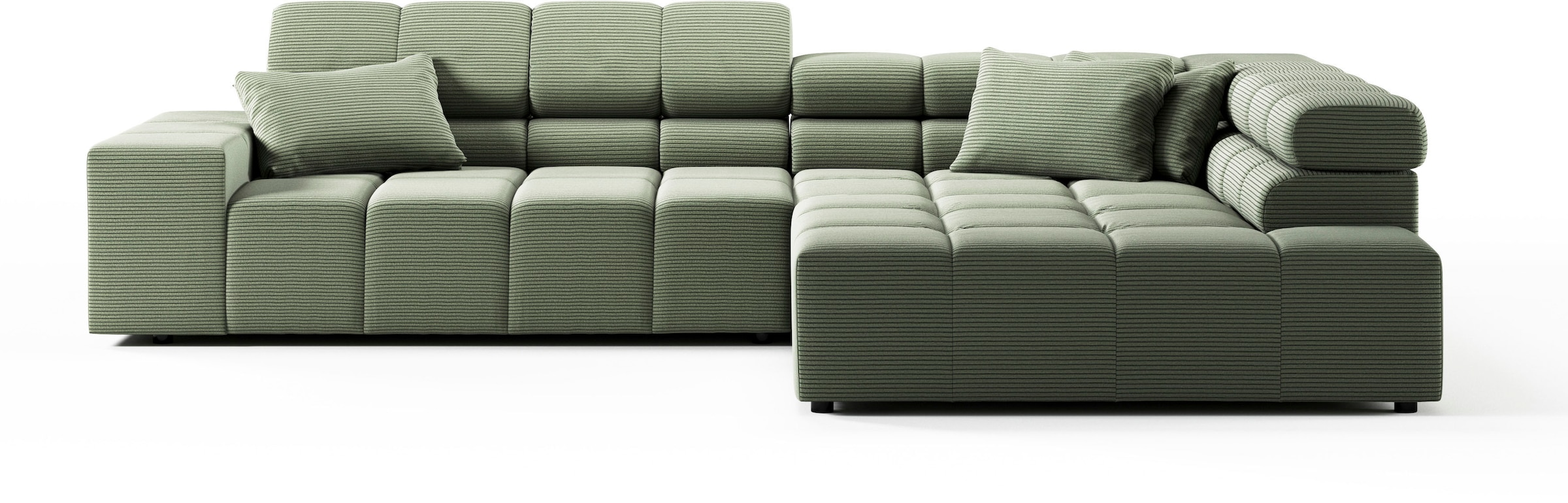 INOSIGN Ecksofa »Ancona incl. Kopfteilverstellung, OTTOs Choice, Breite 319cm, L-Form«, wahlweise motorische Sitztiefenverstellung, auch in Cord + Easy Care