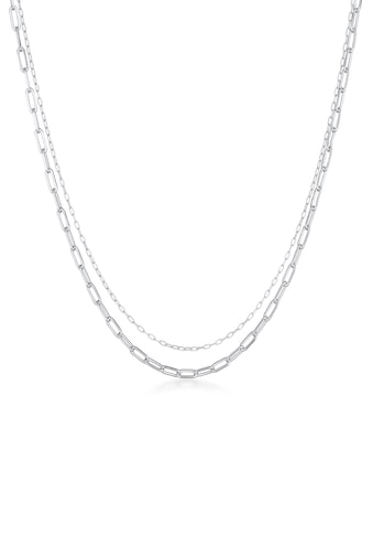 Gliederkette »Layer Glieder Oval Basic Chunky Chain 925 Silber«