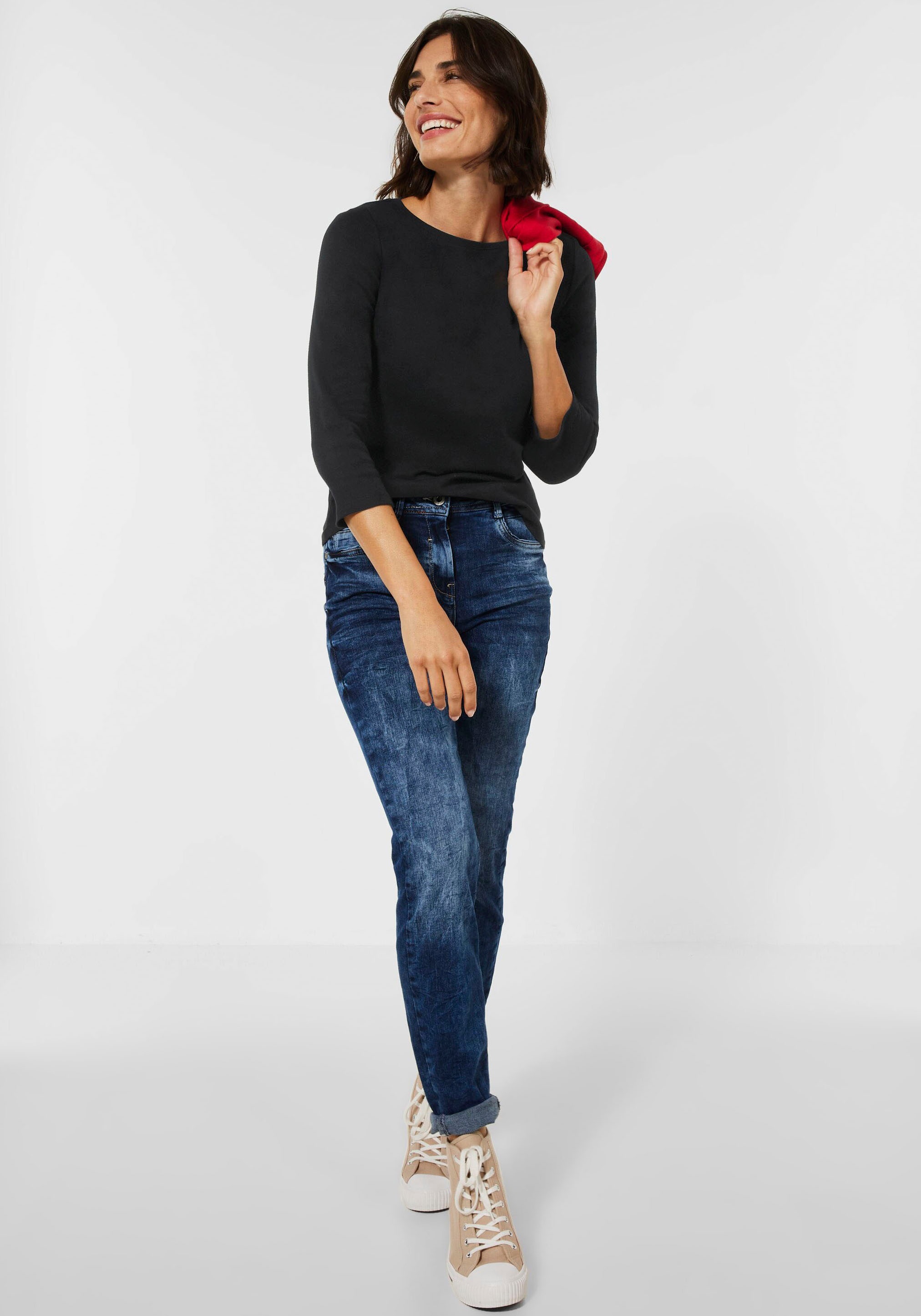 Thumbnail - Cecil 3/4-Arm-Shirt mit klassischem U-Boot-Ausschnitt