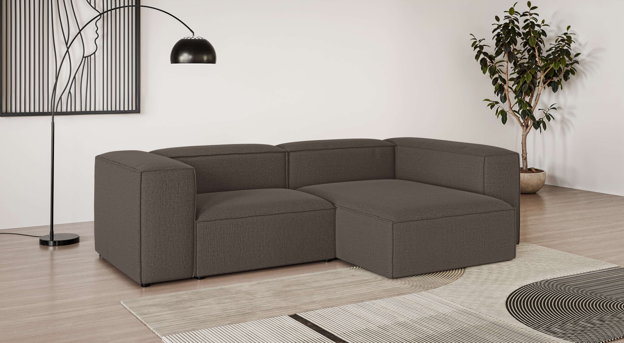 OTTO home Ecksofa "HAILY L-Form links/rechts, Modularsofa, Sitztiefe 70/130 cm" als Modul oder separat verwendbar, für individuelle Zusammenstellung