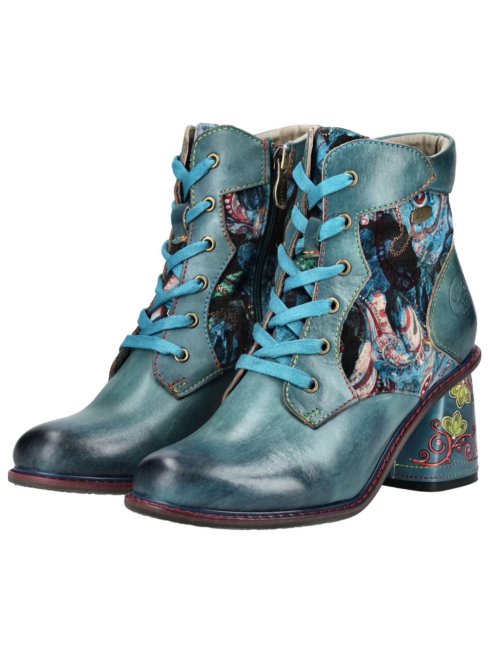 LAURA VITA Schnürstiefelette »LAURA VITA Stiefelette Leder/Textil«