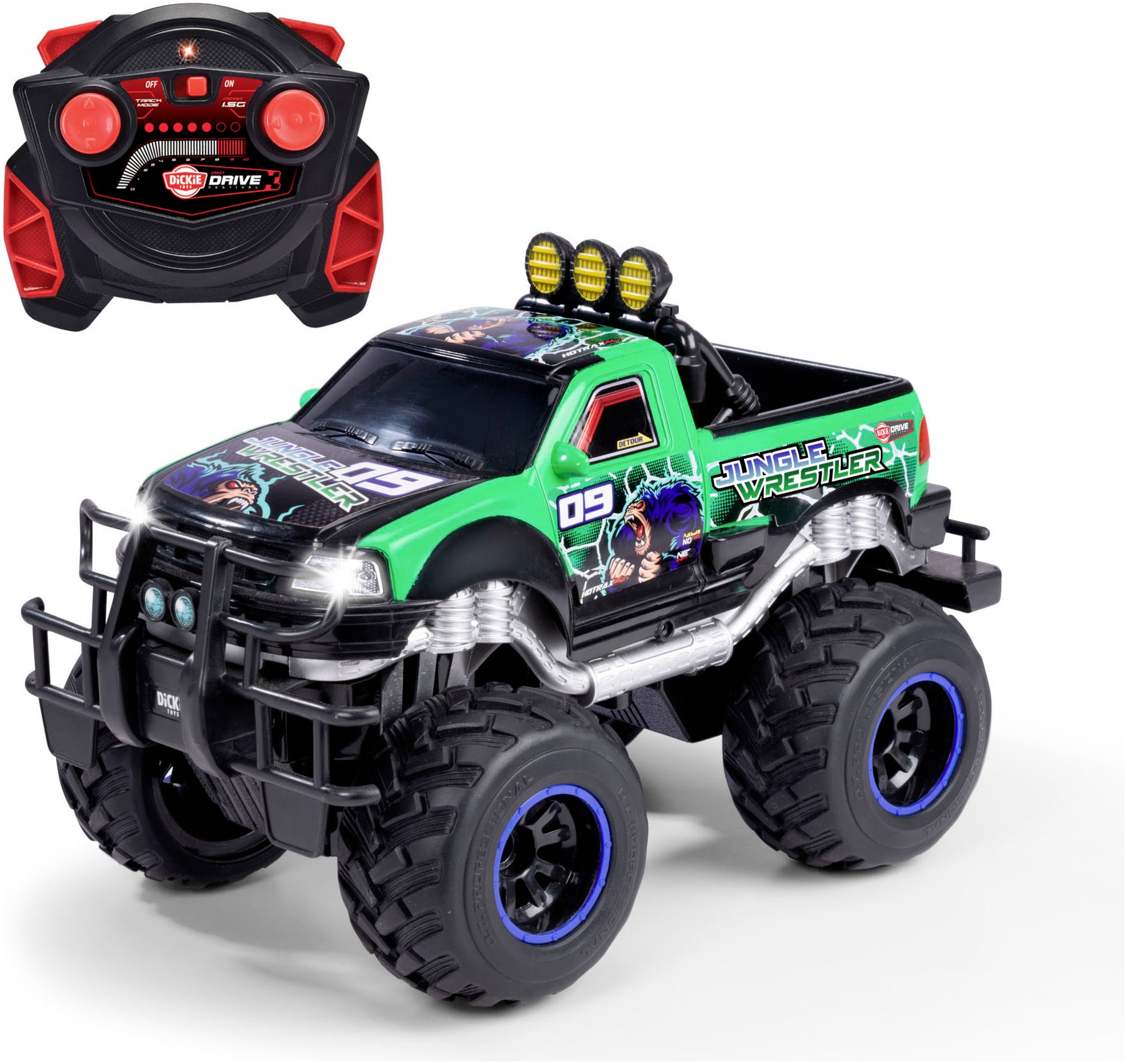 Dickie Toys RC-Monstertruck »RC  Jungle Wrestler Ford F150, RTR« mit Licht