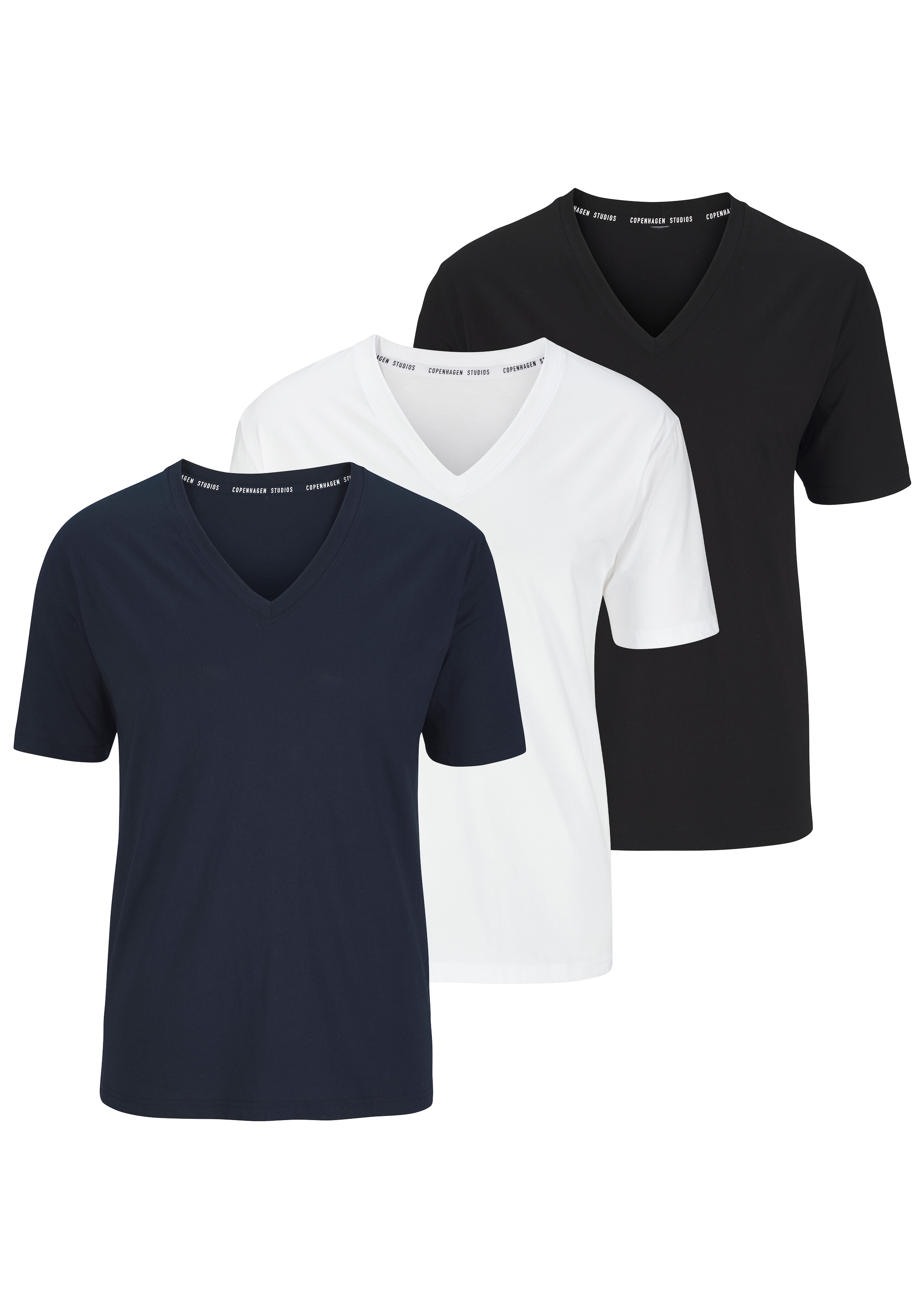 Copenhagen Studios T-Shirt Packung, 3er-Pack, Unterziehshirt aus hochwertig günstig online kaufen