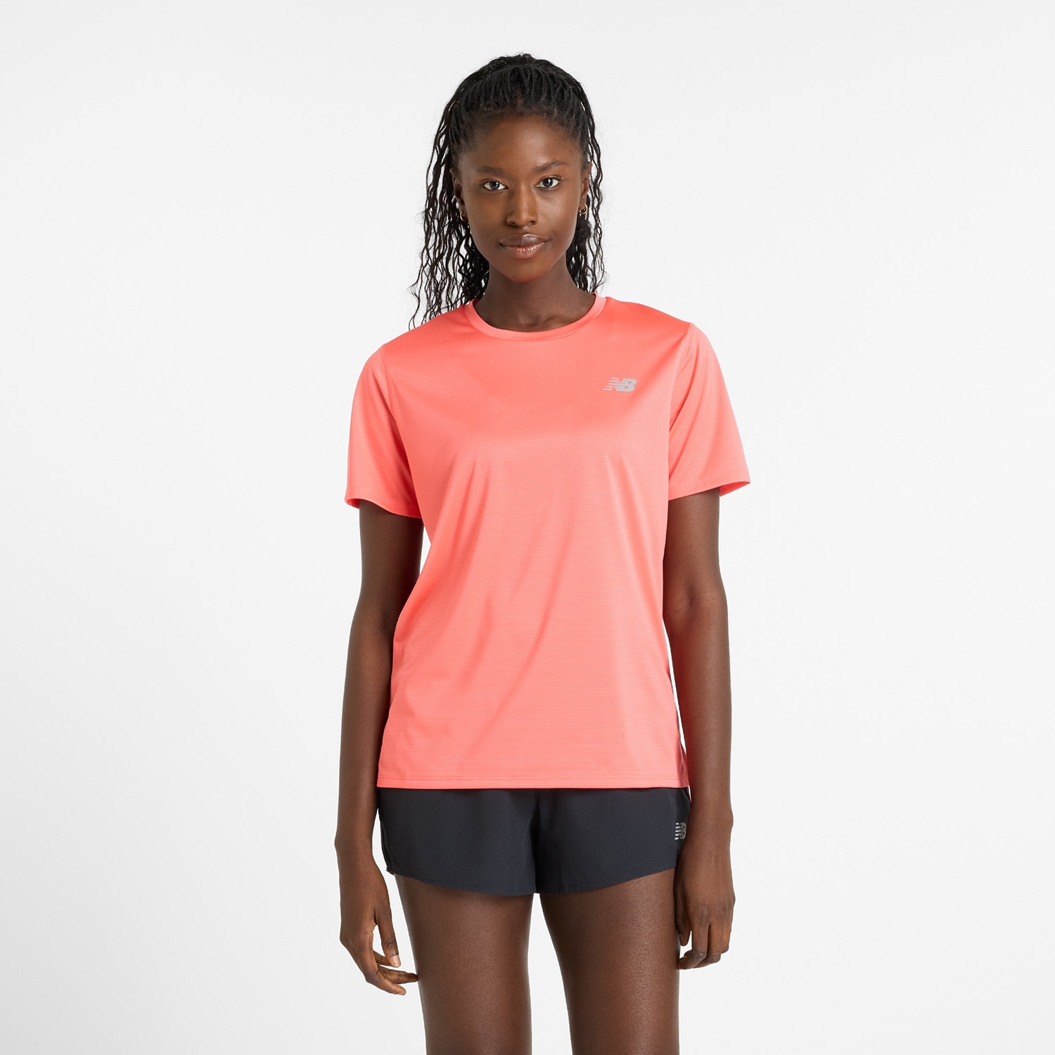 New Balance Laufshirt "WOMENS RUNNING S/S TOP", mit Markenlogo