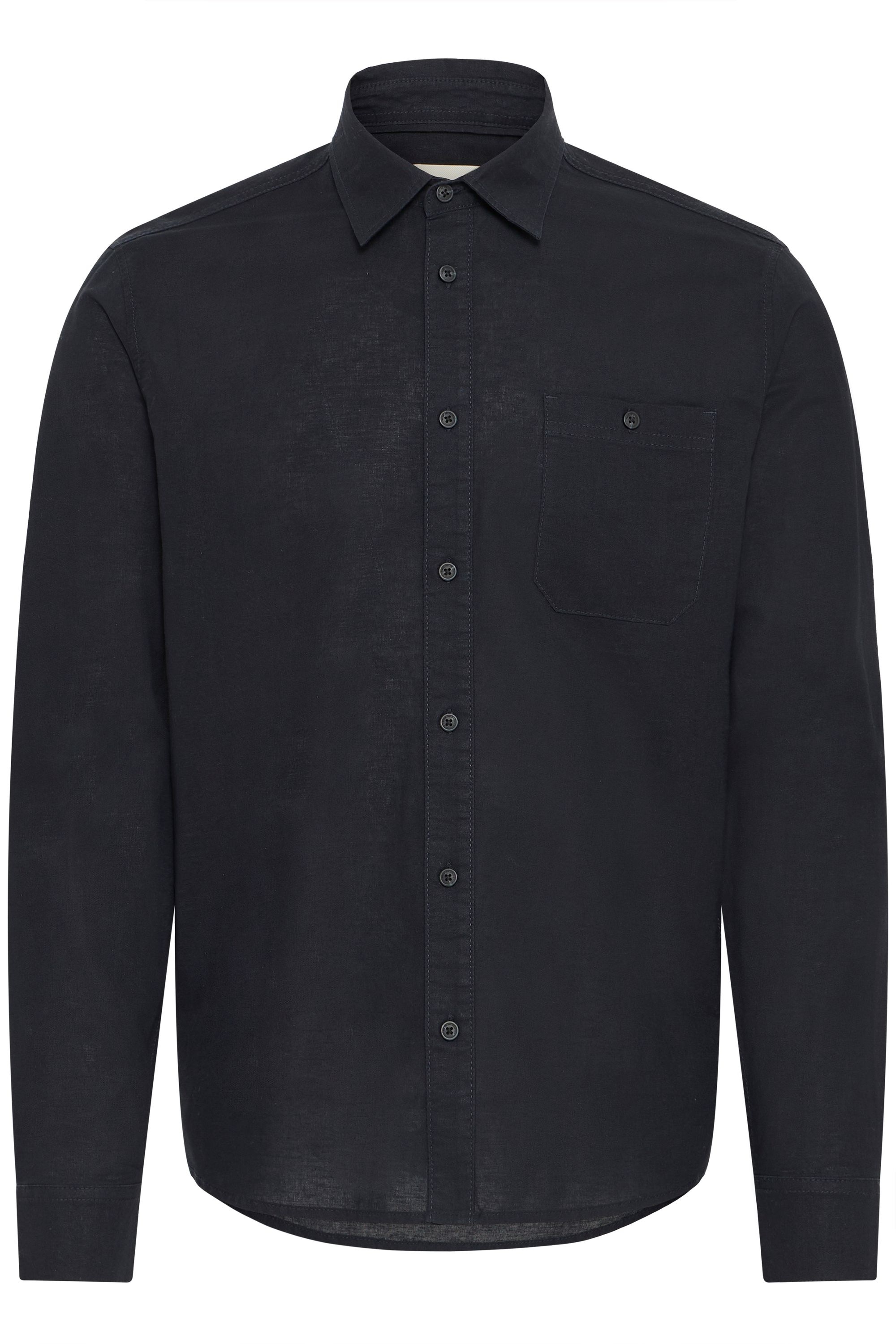 Blend Leinenhemd "BHBAY LINEN", Stilvolles Langarmhemd aus Leinenmix mit Br günstig online kaufen